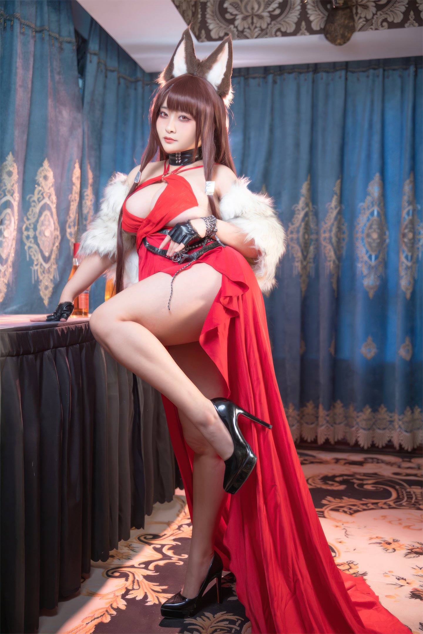 Lạc Ly  belle SAMA - Azur Lane Akagi Lễ phục 53P