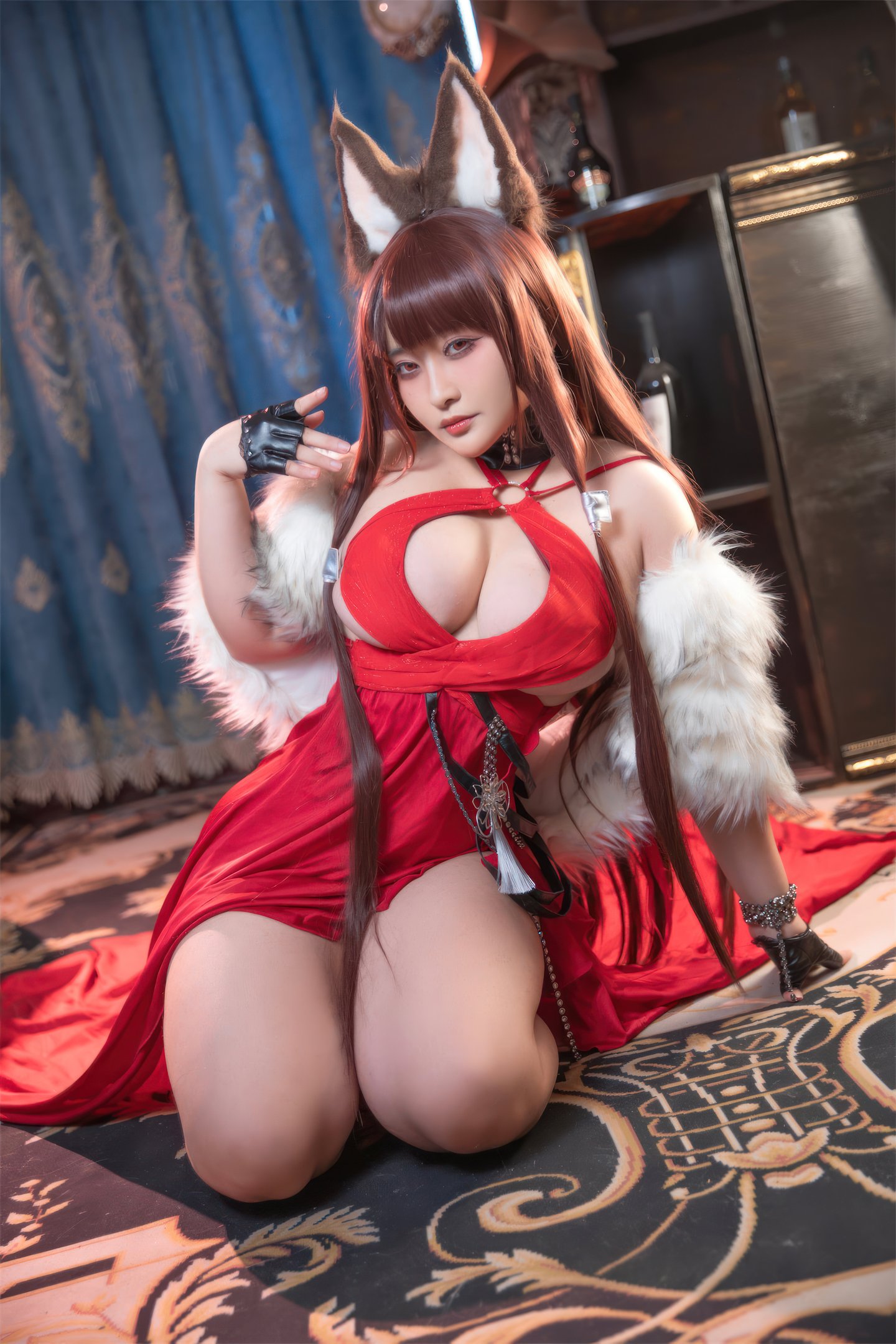 Lạc Ly  belle SAMA - Azur Lane Akagi Lễ phục 53P