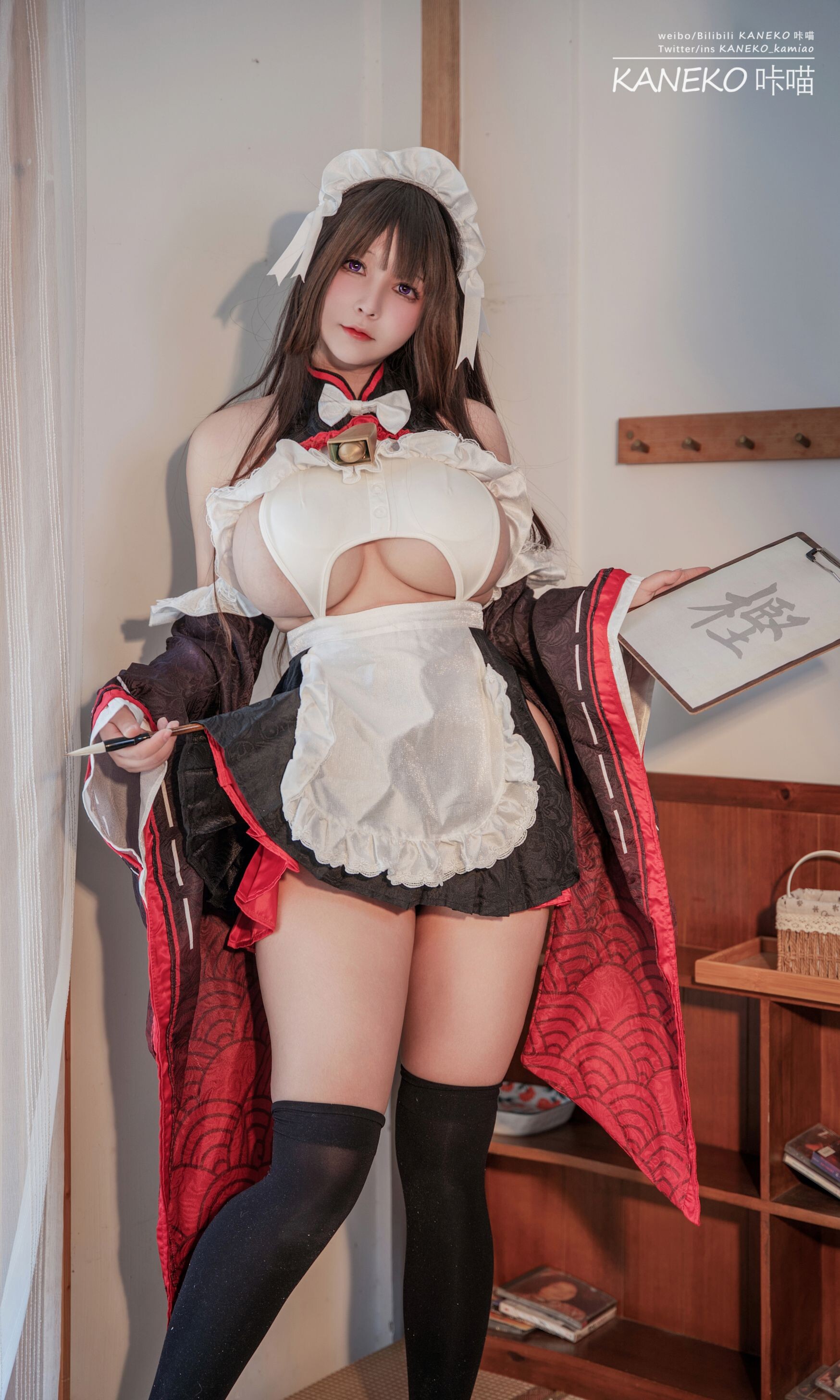 KANEKO_咔喵 - Kashino Nyu Nyu Maid 35P2V
