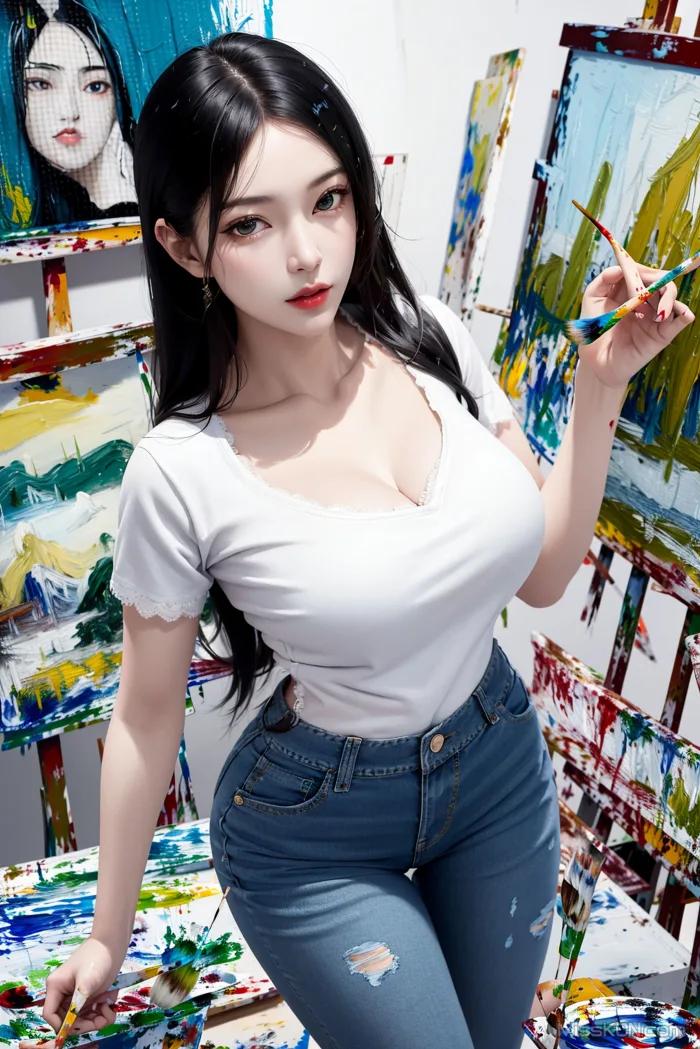 AI Generated] 아름다운: 회화 예술_extra (130장 사진)