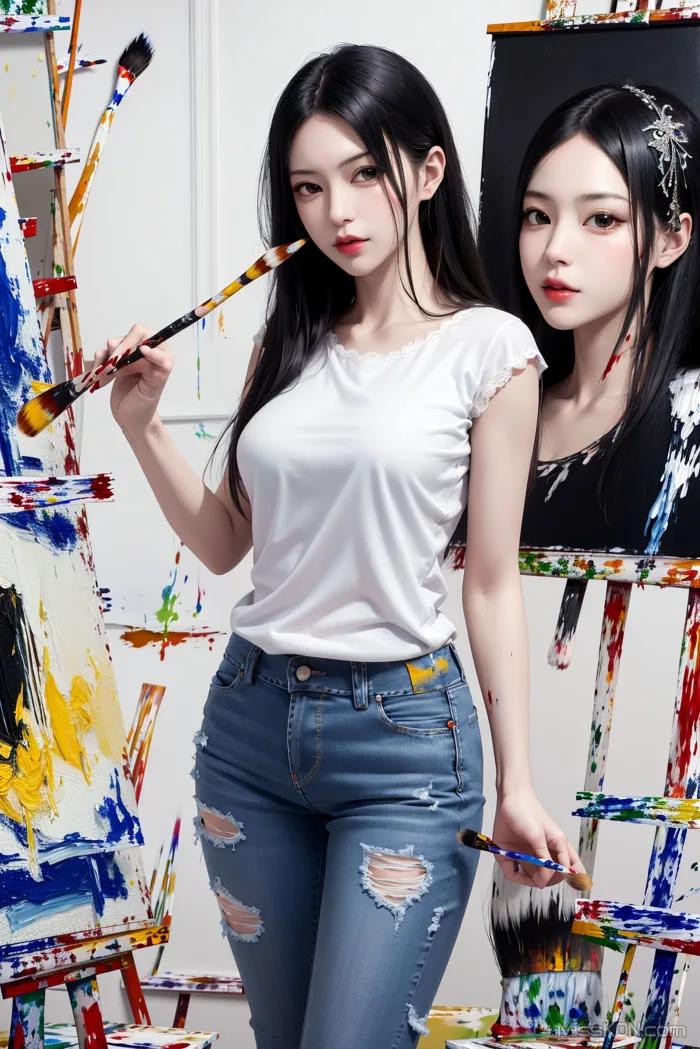 AI Generated] 아름다운: 회화 예술_extra (130장 사진)