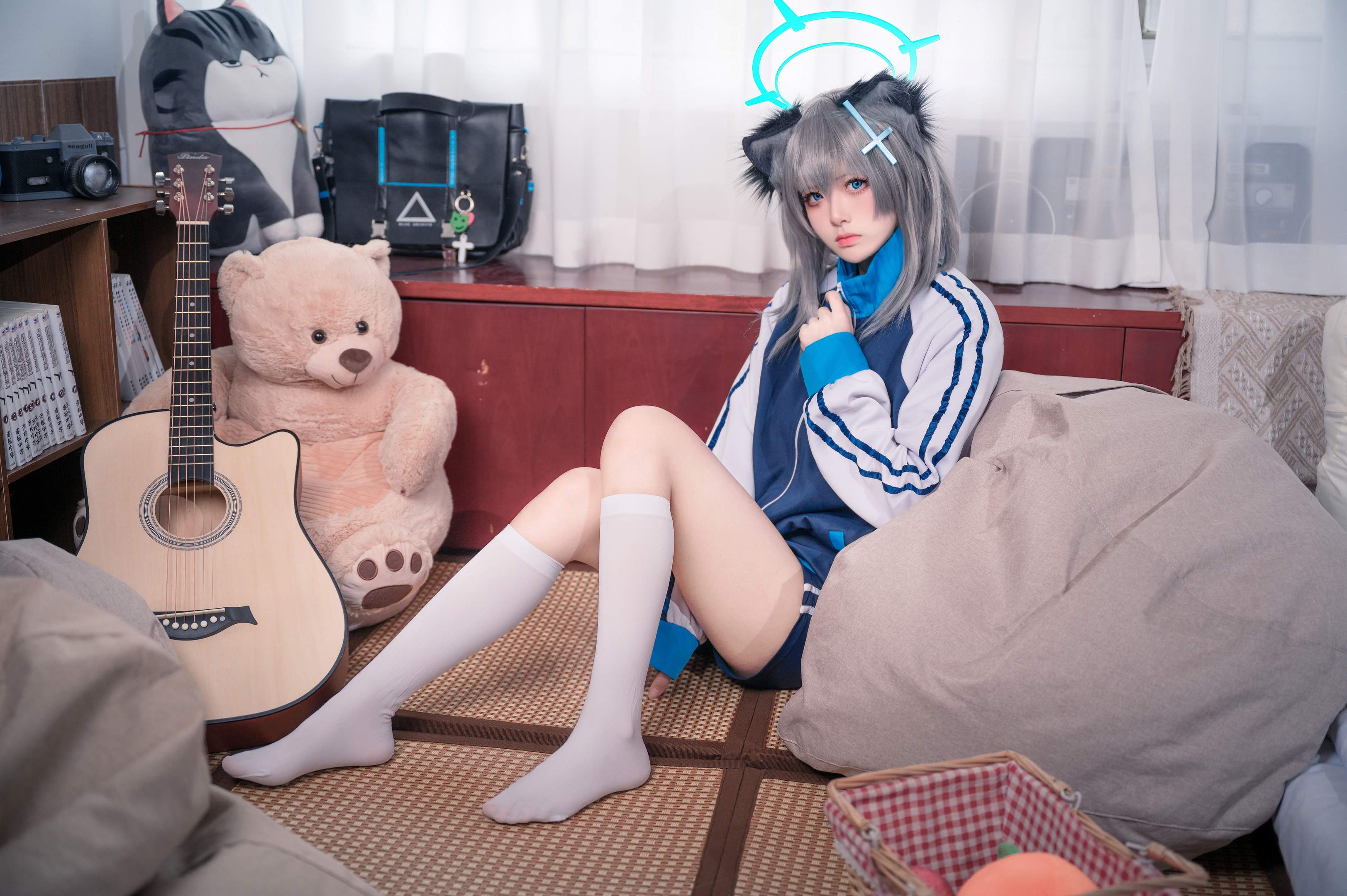 九柒喵 - Đồ thể dục trắng 17P