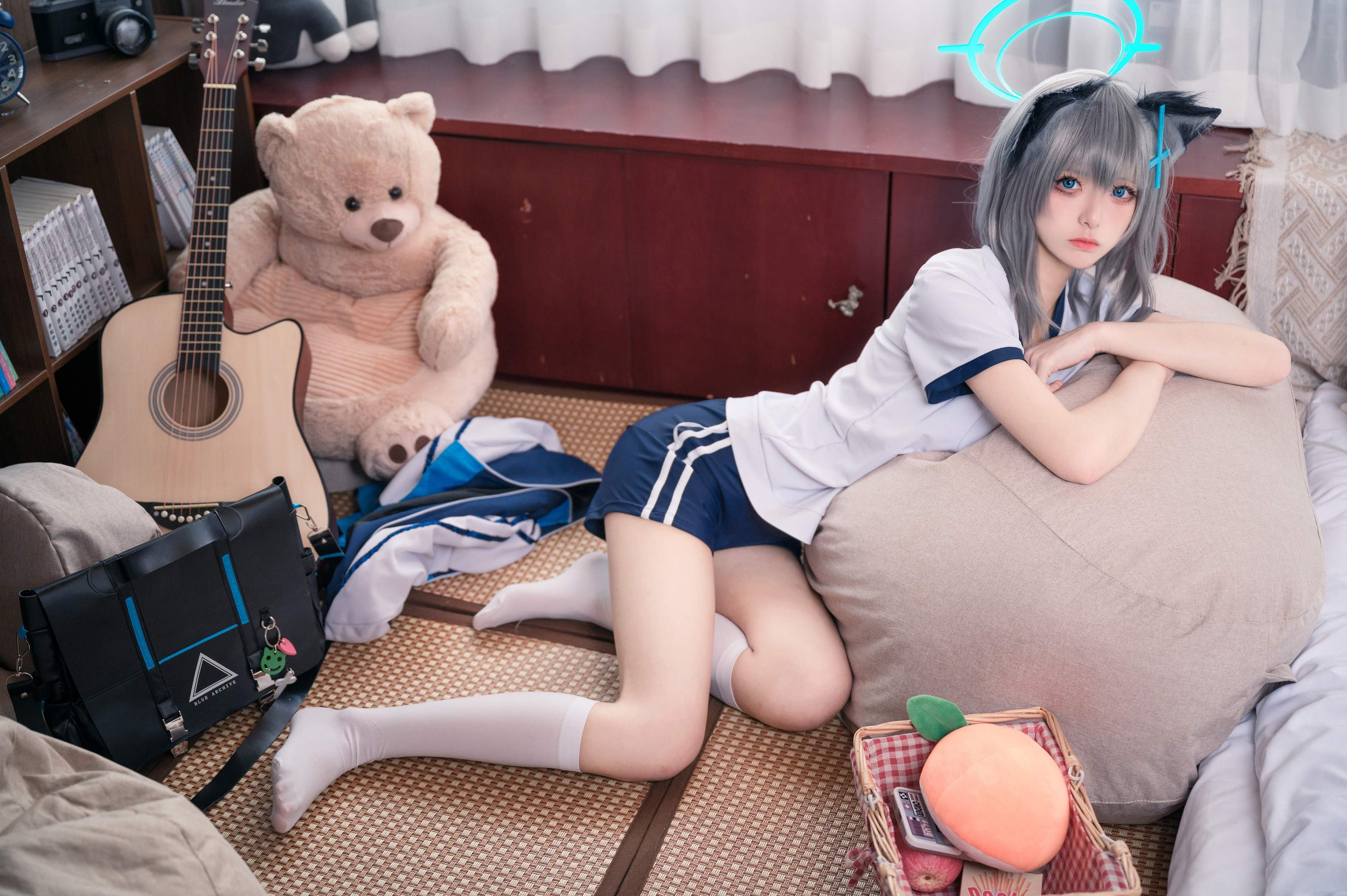 九柒喵 - Đồ thể dục trắng 17P
