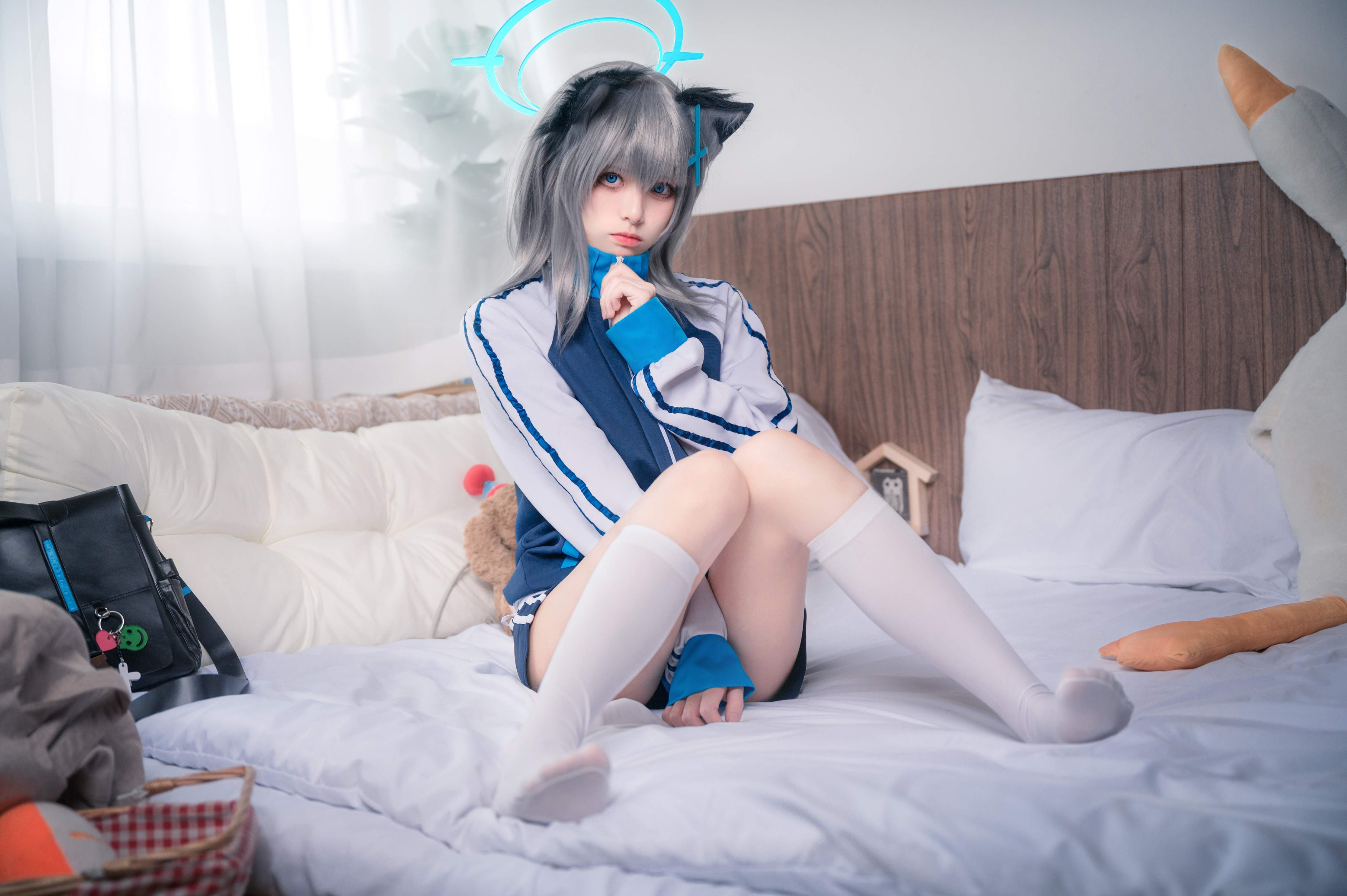 九柒喵 - Đồ thể dục trắng 17P