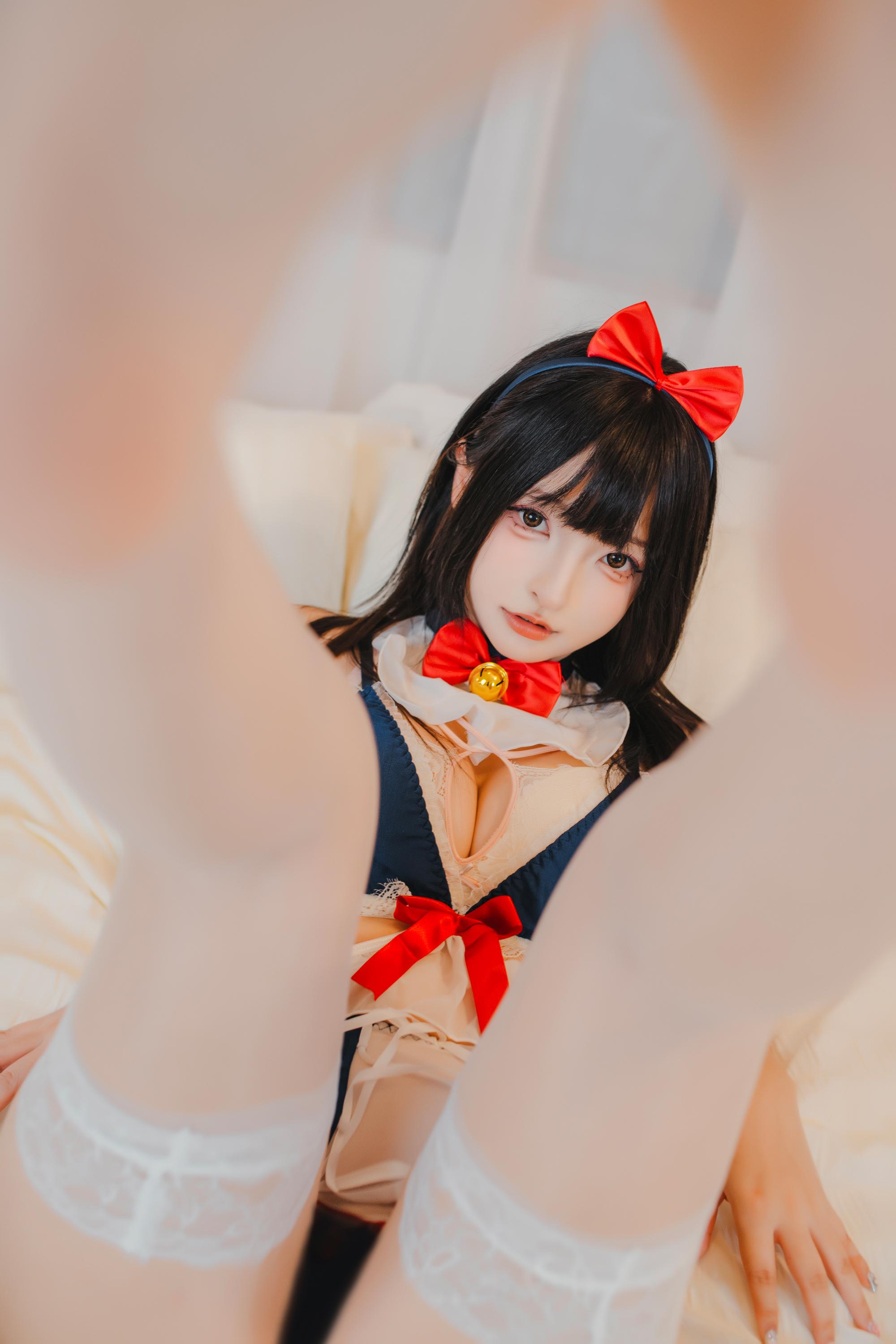 神楽坂真冬 - 白丝猫娘 75P1V