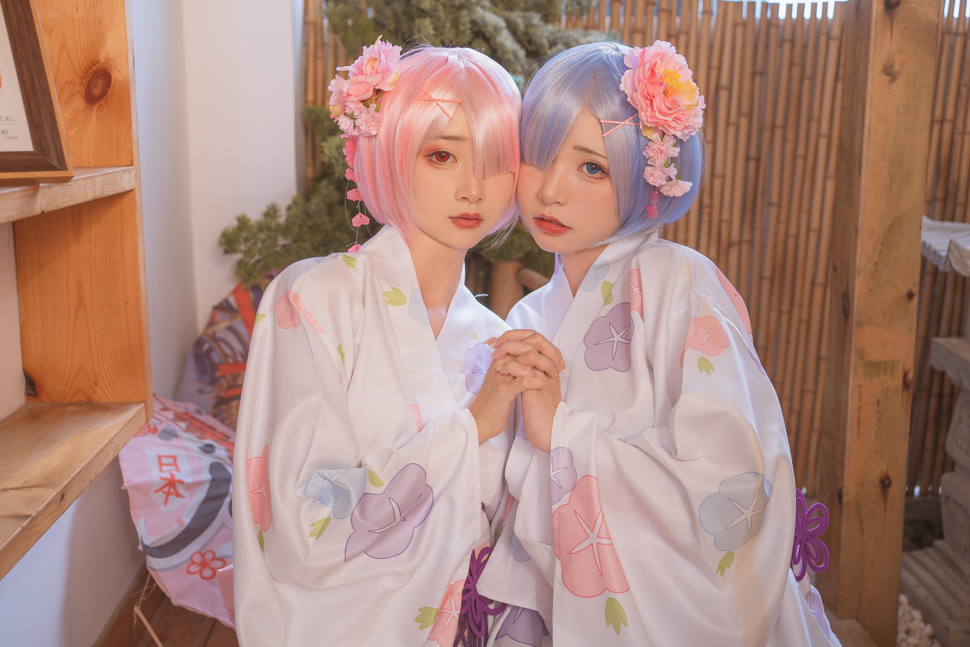 Kinngyo 喵小吉 Ram&Rem Photo Set 103P2V