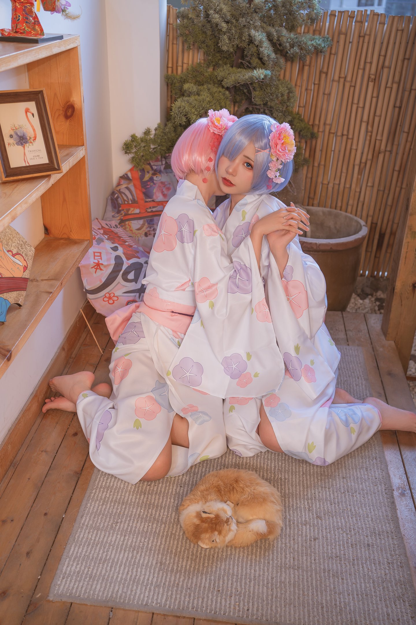 Kinngyo 喵小吉 Ram&Rem Photo Set 103P2V