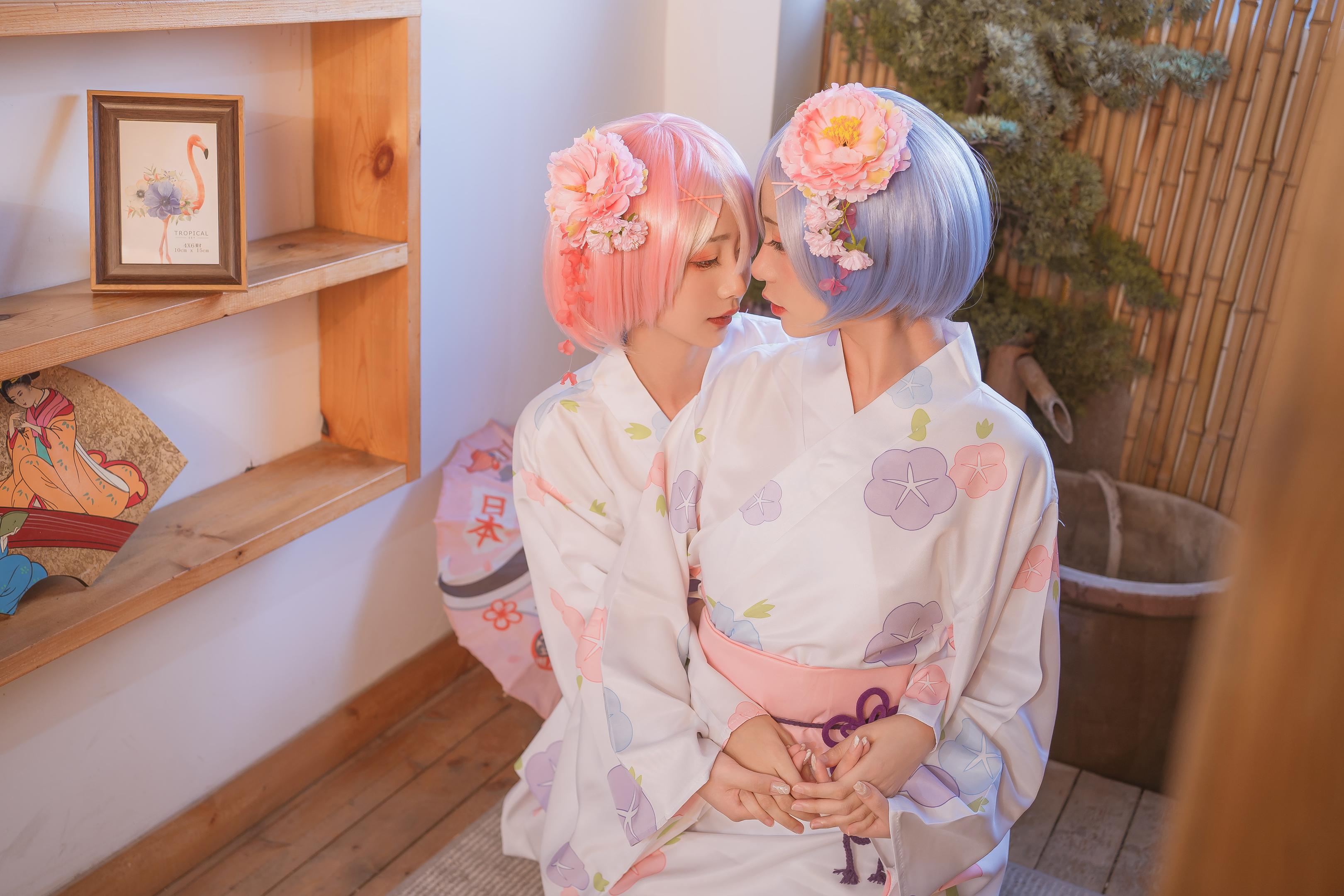 Kinngyo 喵小吉 Ram&Rem Photo Set 103P2V