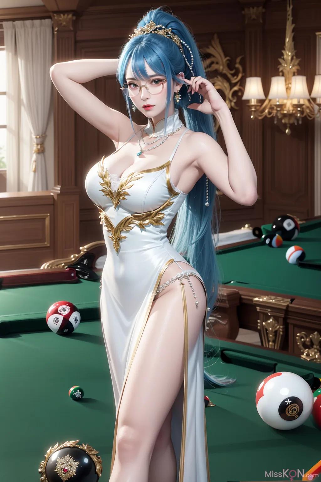 AI生成] 美しい – ビリヤード ガール_エクストラ (98枚の写真)