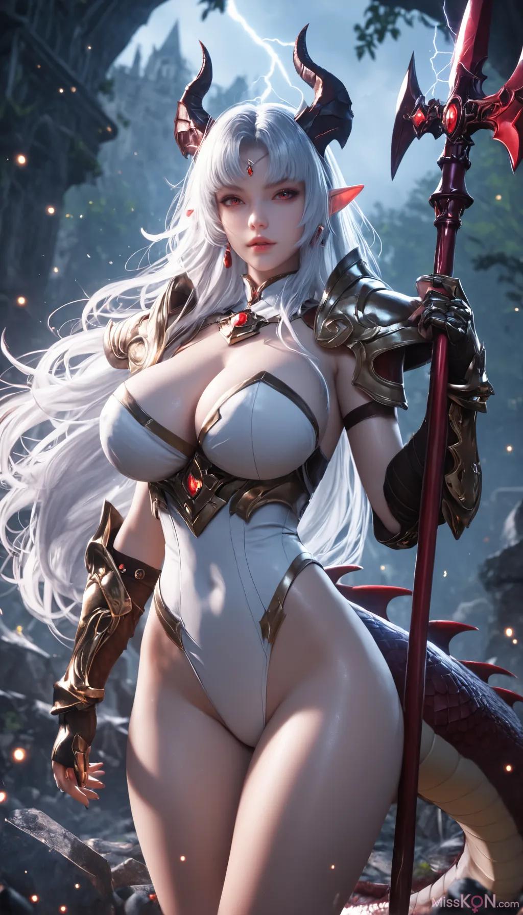 [AI Generated] 龙娘【墨迹】 (146 photos)