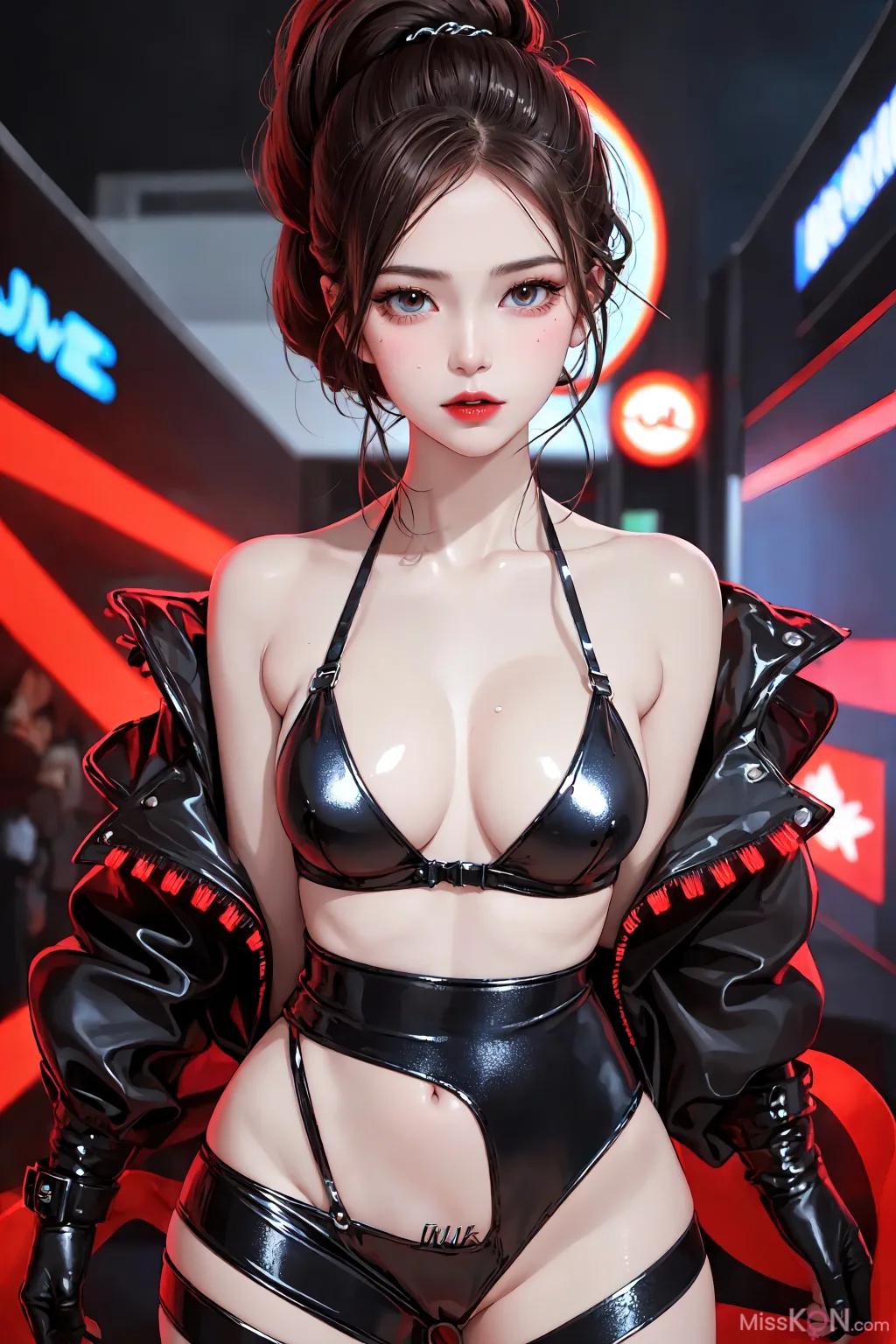 AI 生成] 賽博少女【墨跡】 (150 張照片)