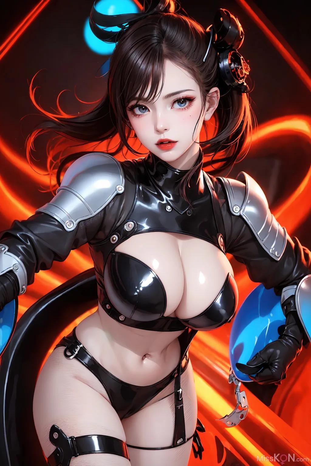 AI 生成] 賽博少女【墨跡】 (150 張照片)