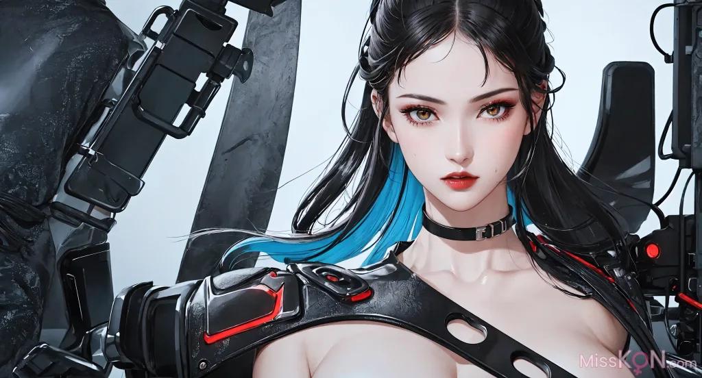 AI 生成] 賽博少女【墨跡】 (150 張照片)