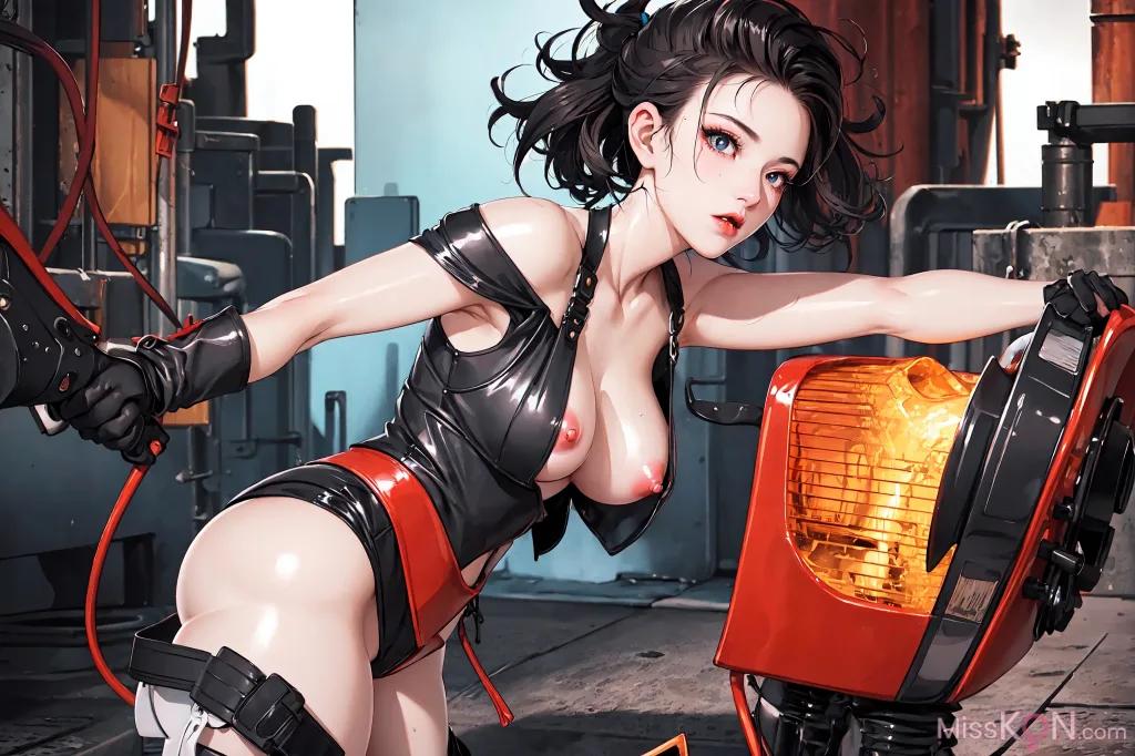 AI 生成] 賽博少女【墨跡】 (150 張照片)
