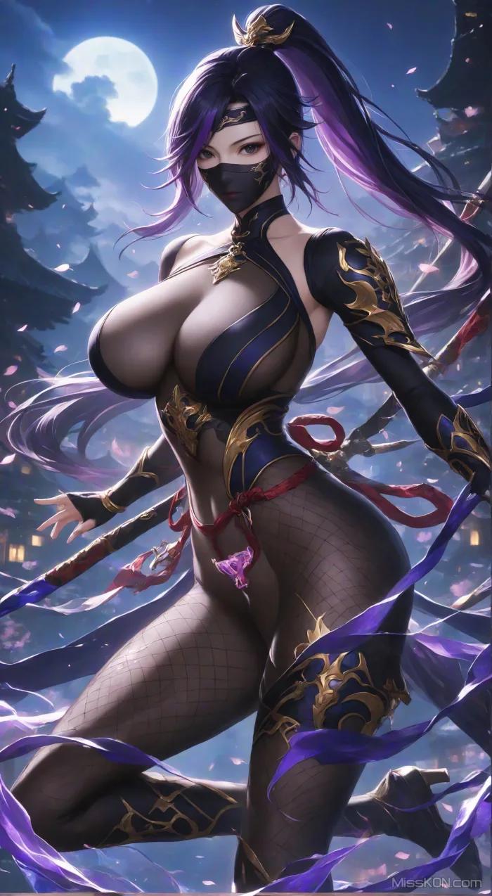 AI Generated] Female Ninja【墨迹】 (57 photos)
