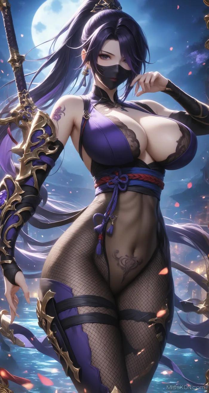 [AI Generated] 女忍者【墨迹】 (57 photos)