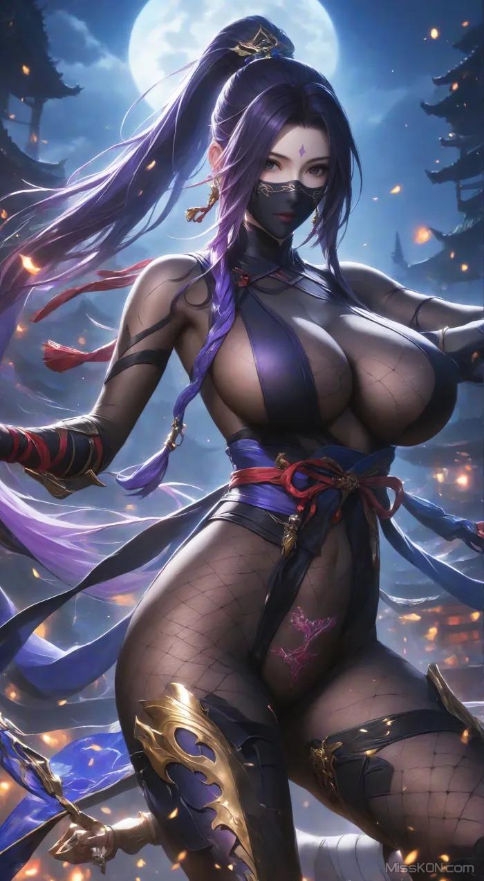 [AI Generated] 女忍者【墨迹】 (57 photos)