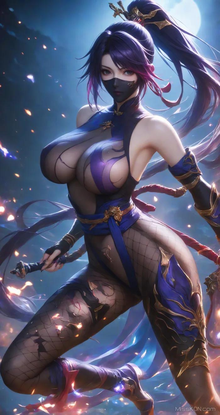 AI Generated] Female Ninja【墨迹】 (57 photos)