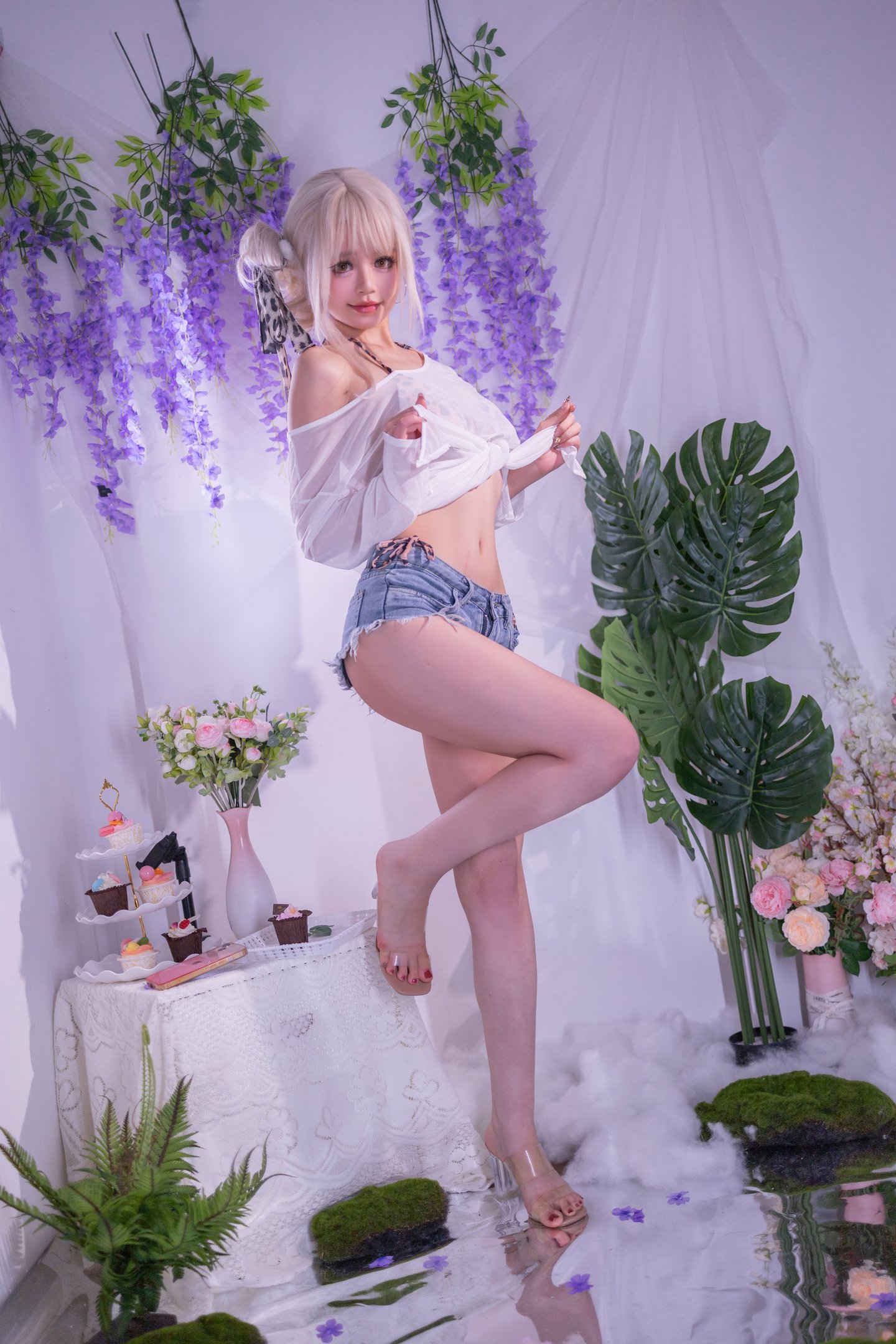 星黛鹿鹿 - 罩紗豹紋泳41P