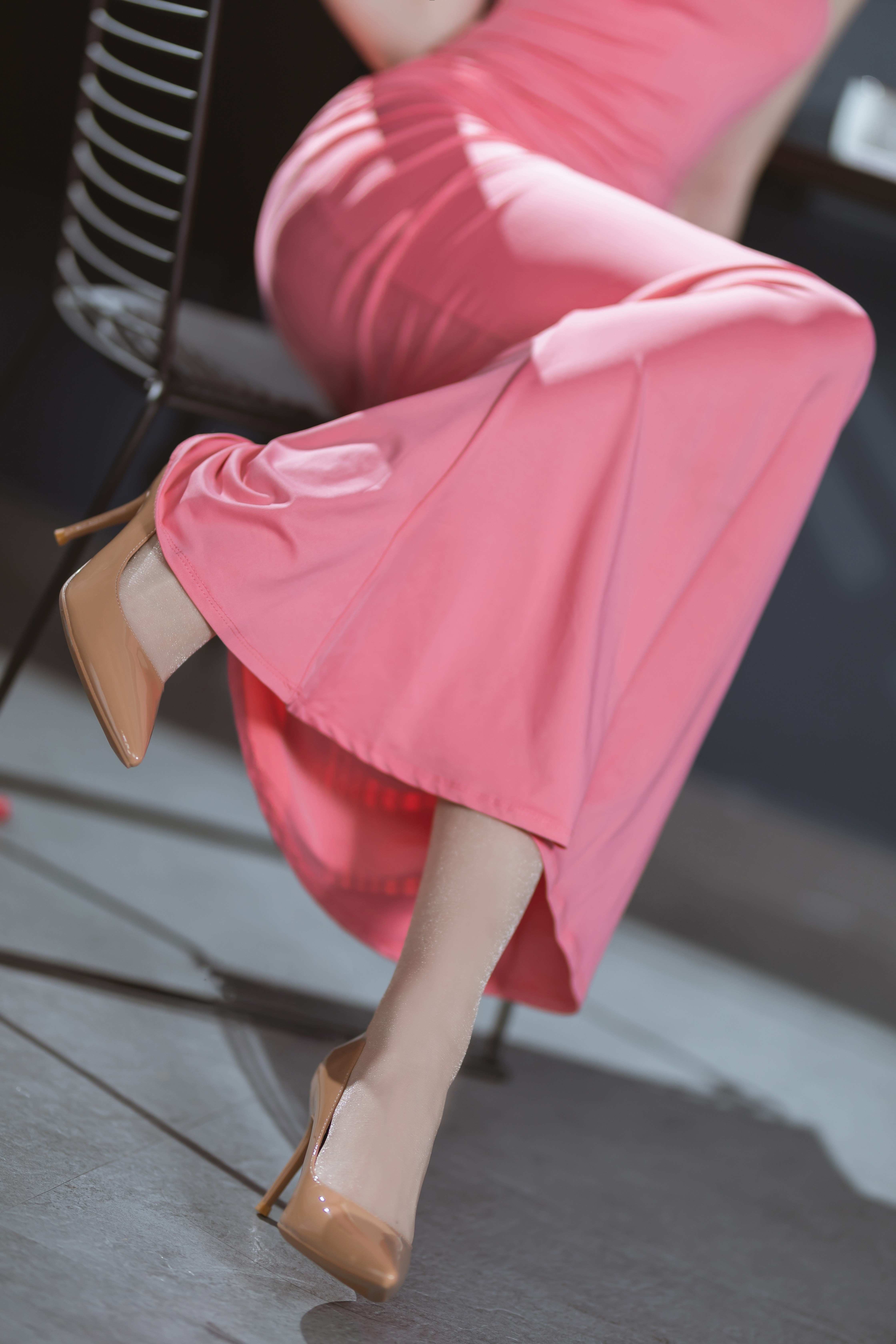 เซอ ลาน แอลเอเอ็น - กระโปรงยาวสีชมพู 40P
