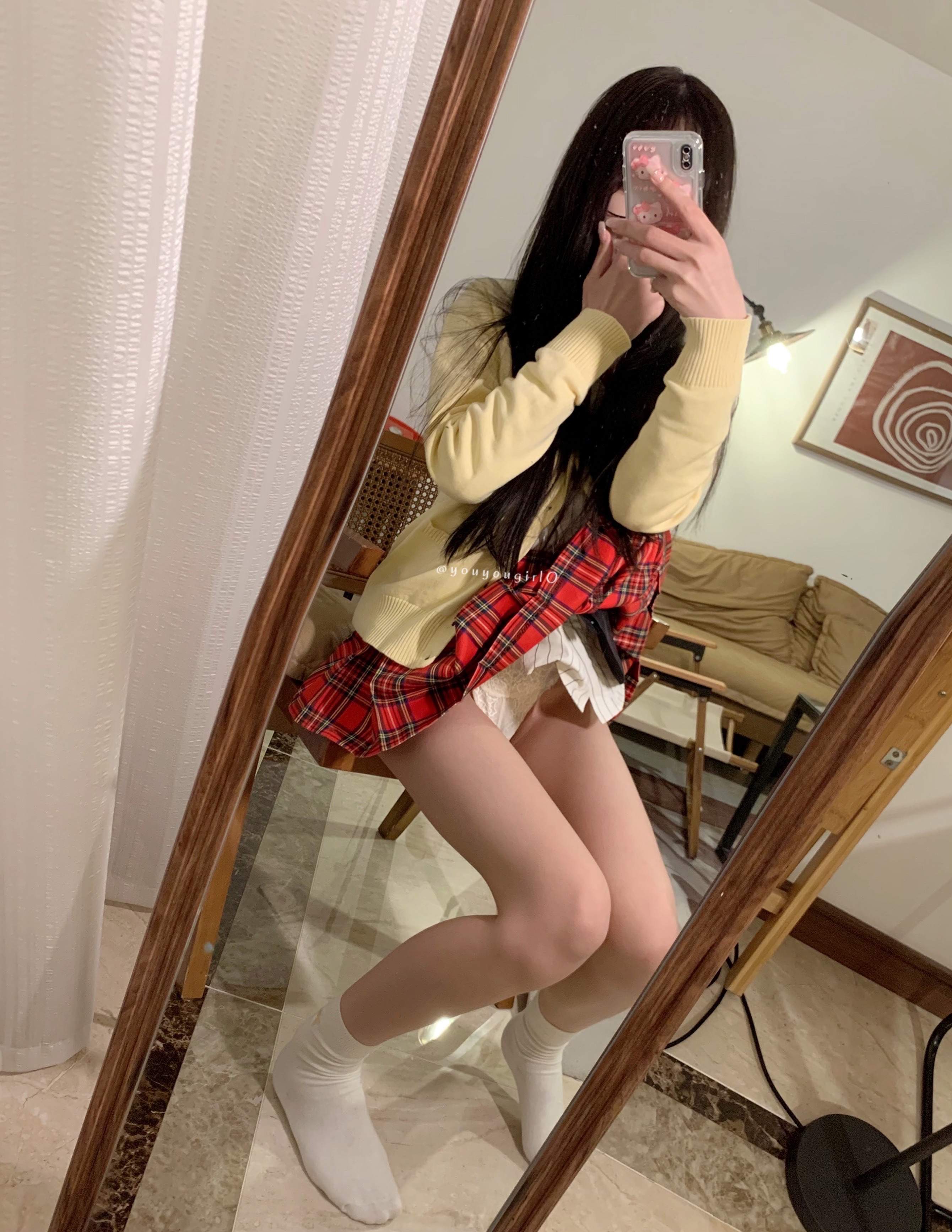 Neko-chan - Sakura Ze JK Đồng phục 47P