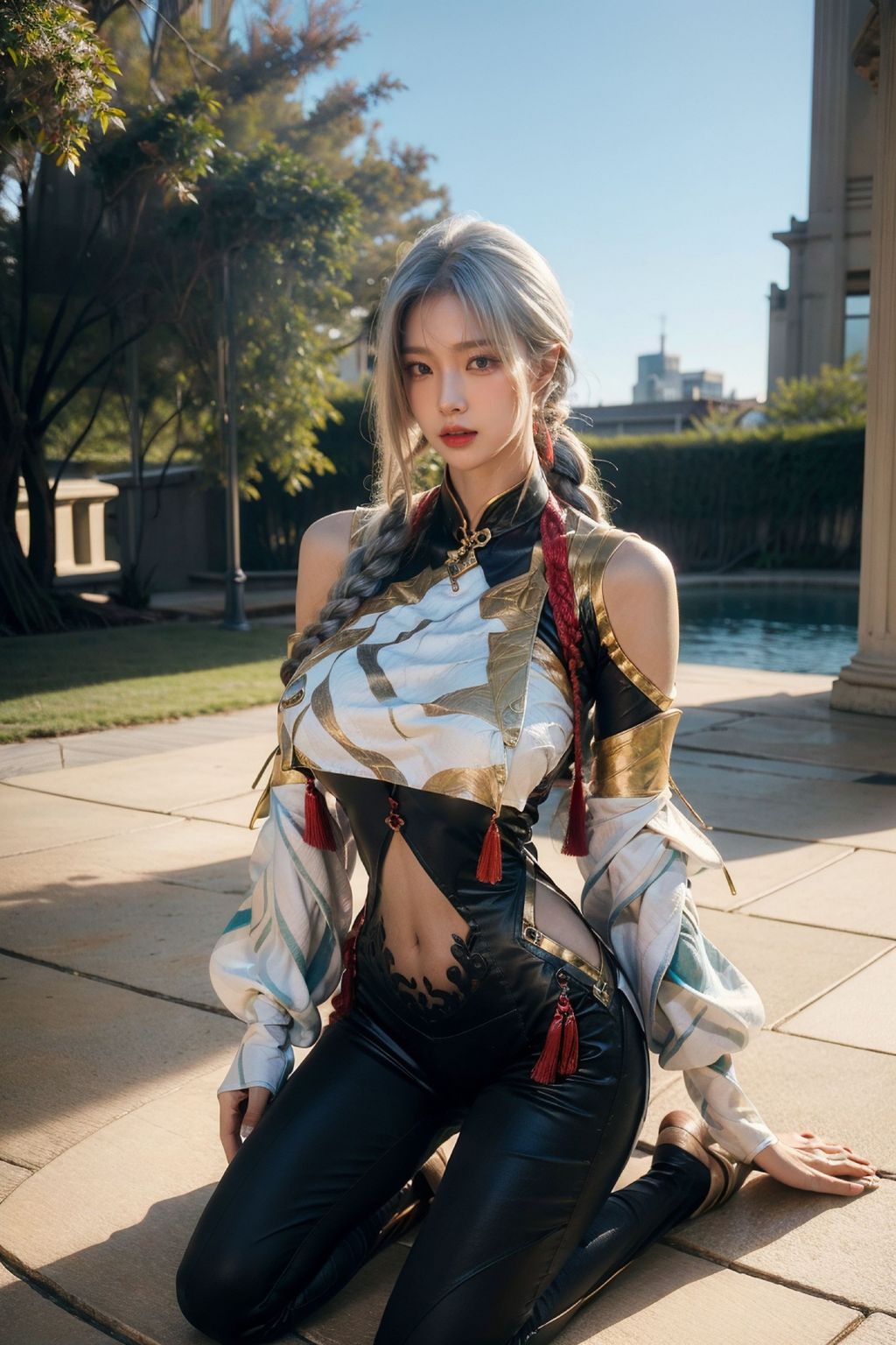 [AI Generated] 拟实画风-姐姐的剑灵COS (163 photos)