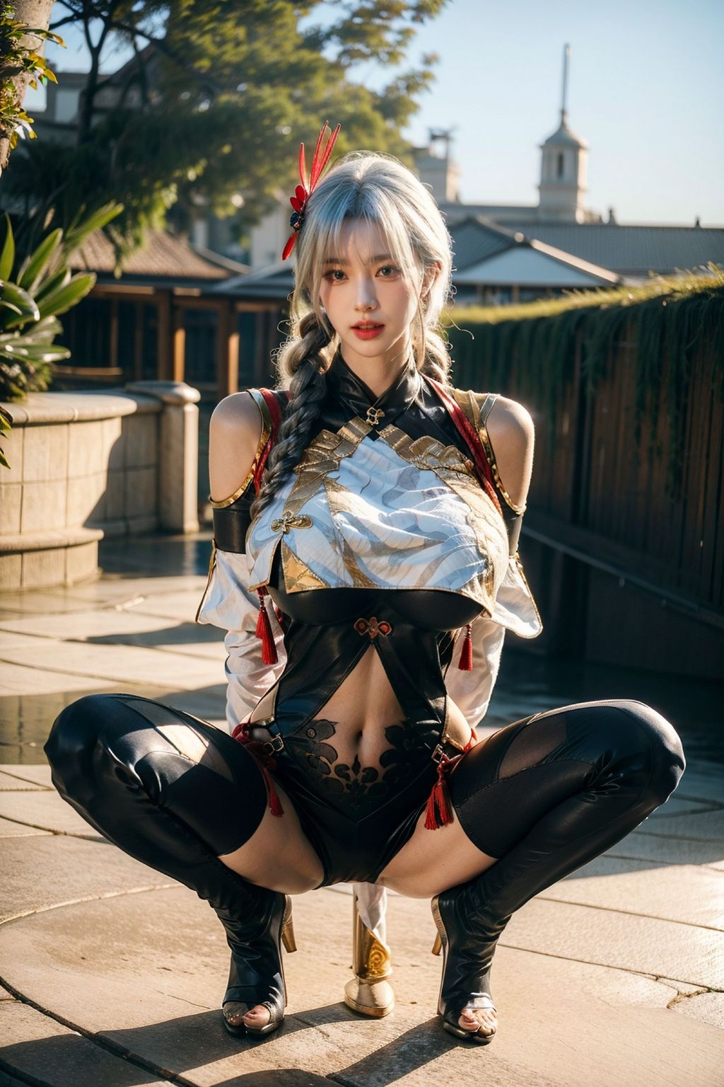 [AI Generated] 拟实画风-姐姐的剑灵COS (163 photos)