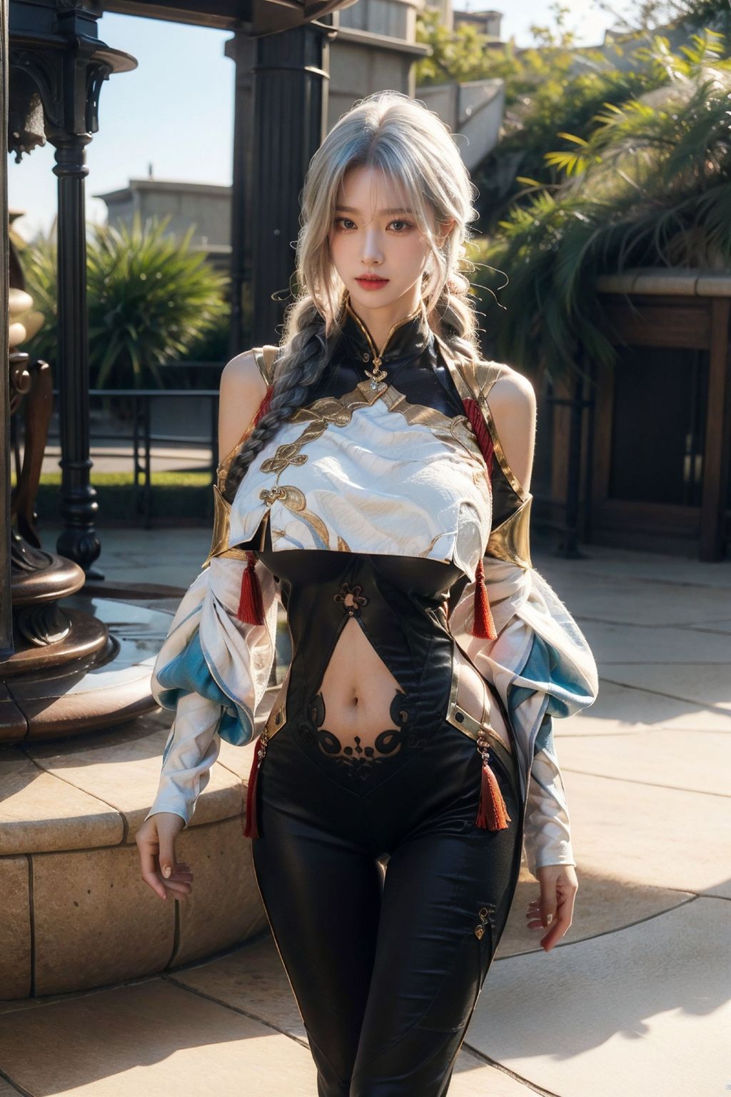 AI生成 擬実画風 - 姉妹の剣霊コスチューム (163枚の写真)