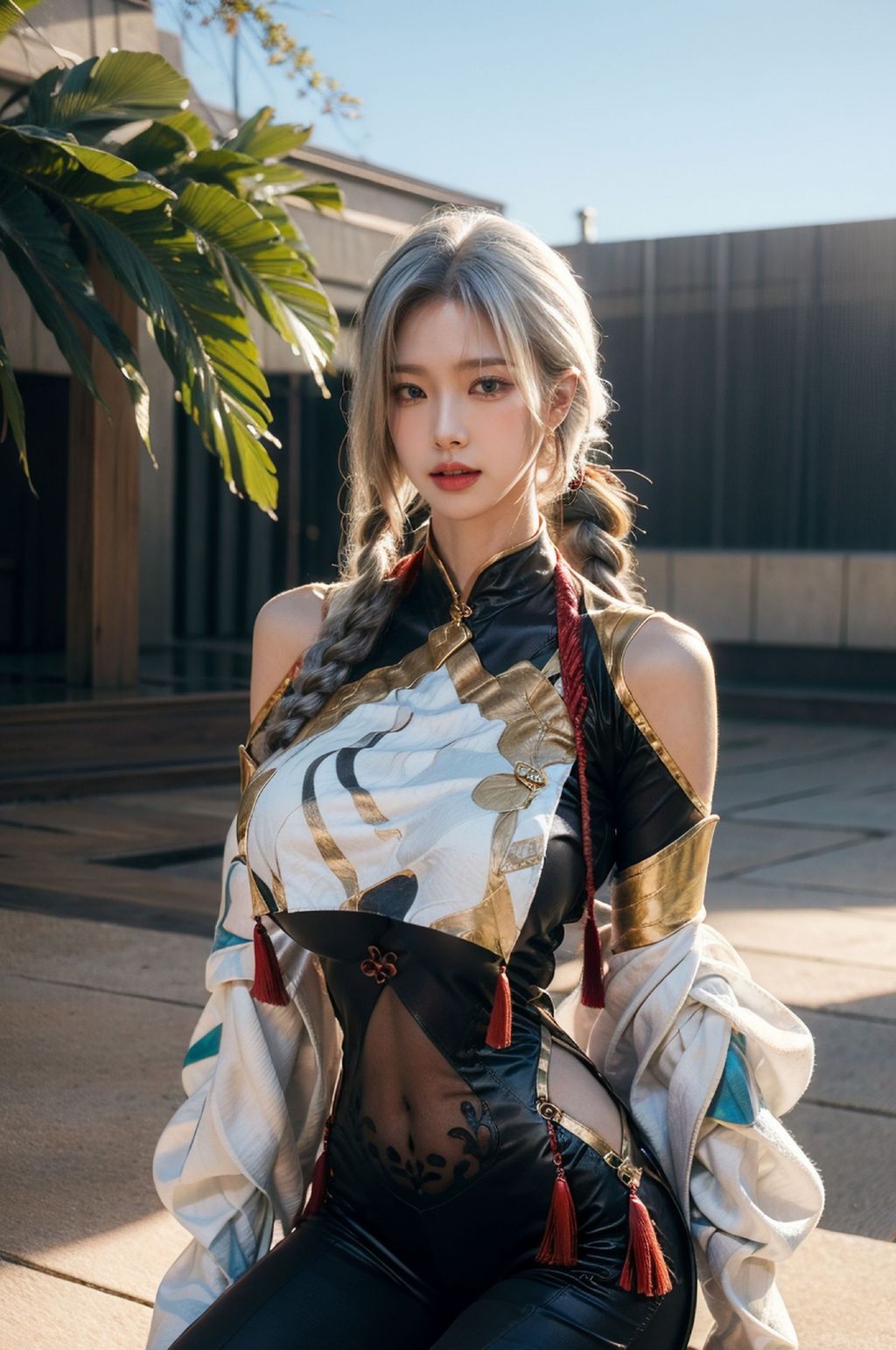 AI生成 擬実画風 - 姉妹の剣霊コスチューム (163枚の写真)