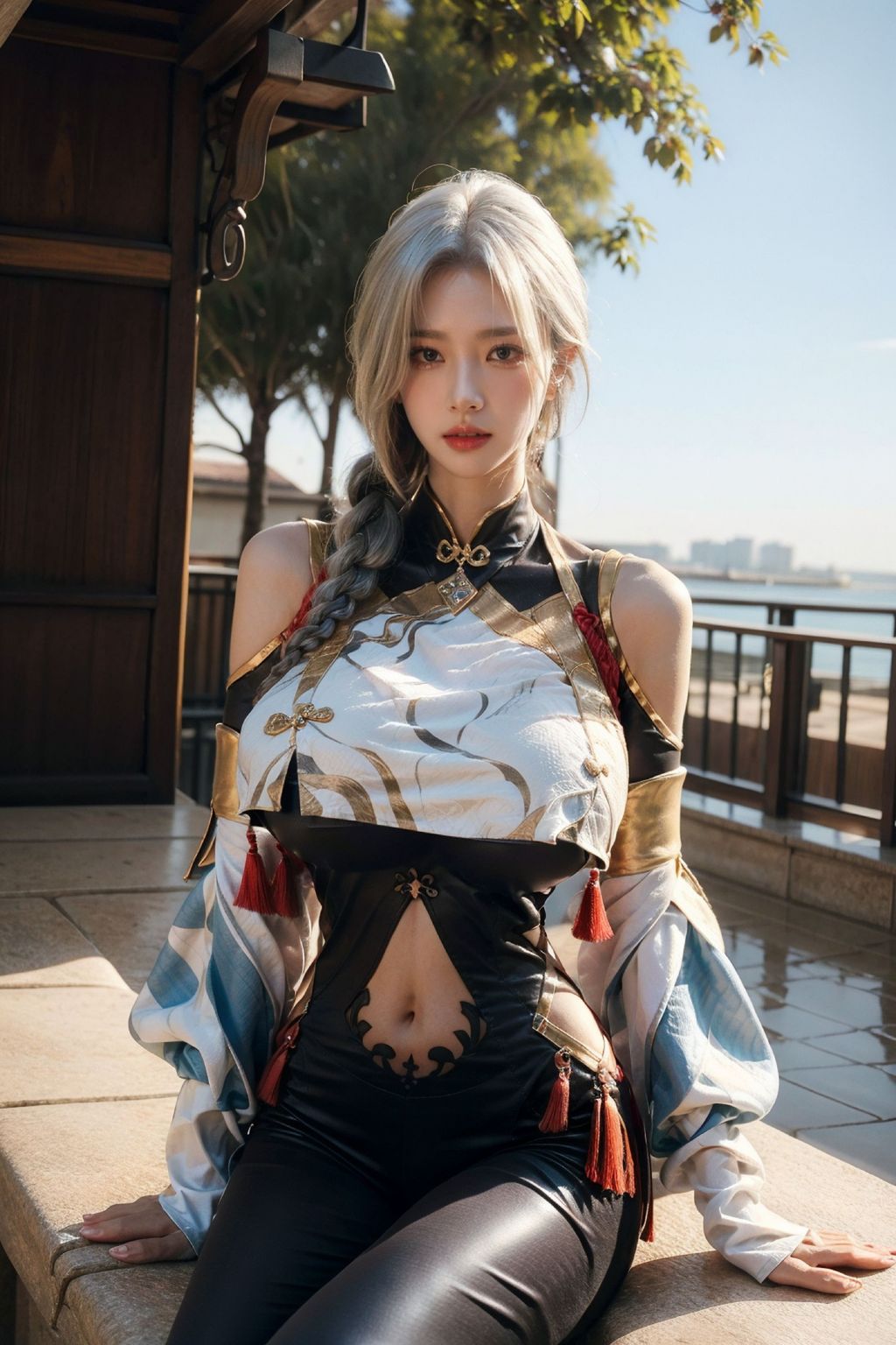 AI生成 擬実画風 - 姉妹の剣霊コスチューム (163枚の写真)