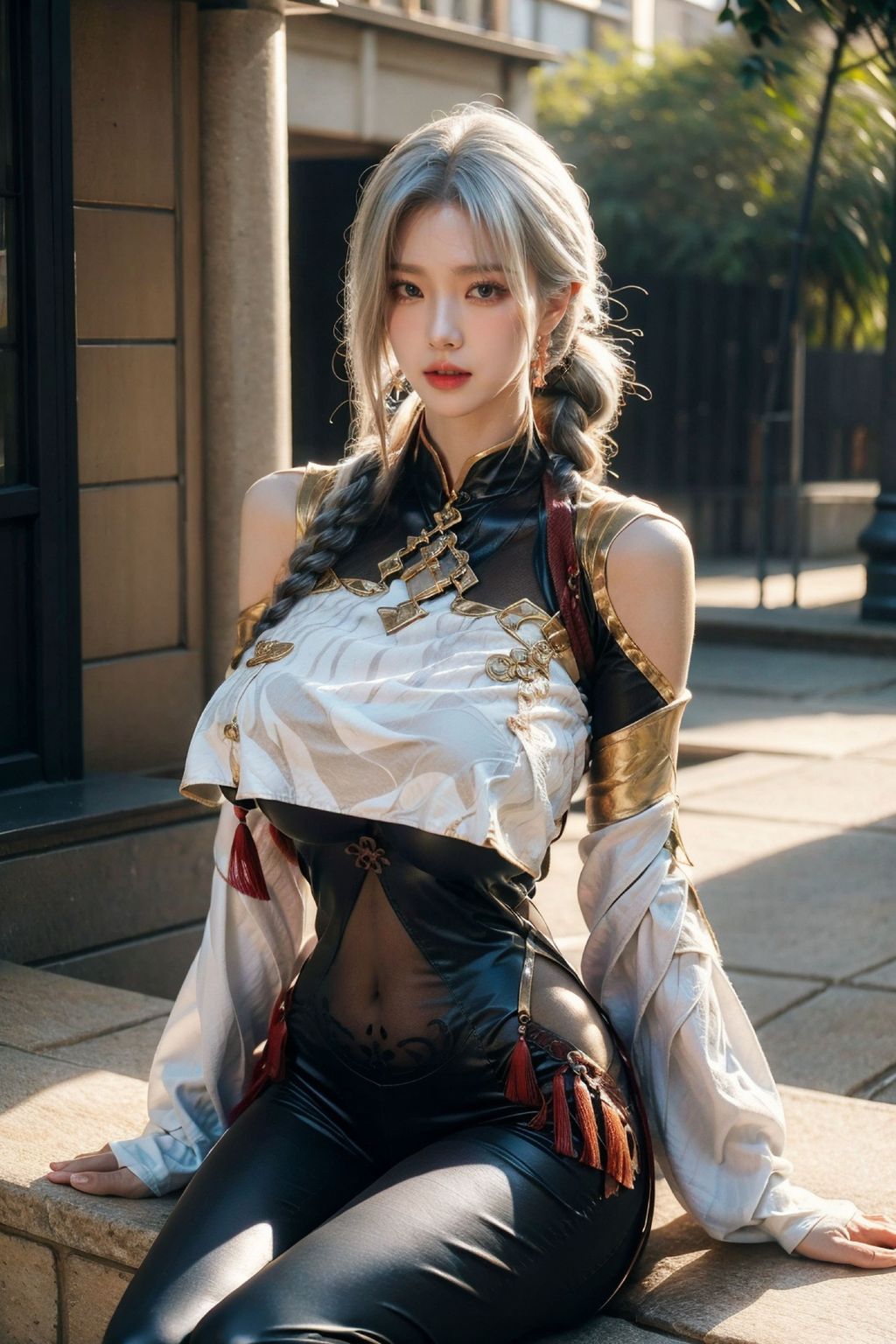 AI生成 擬実画風 - 姉妹の剣霊コスチューム (163枚の写真)
