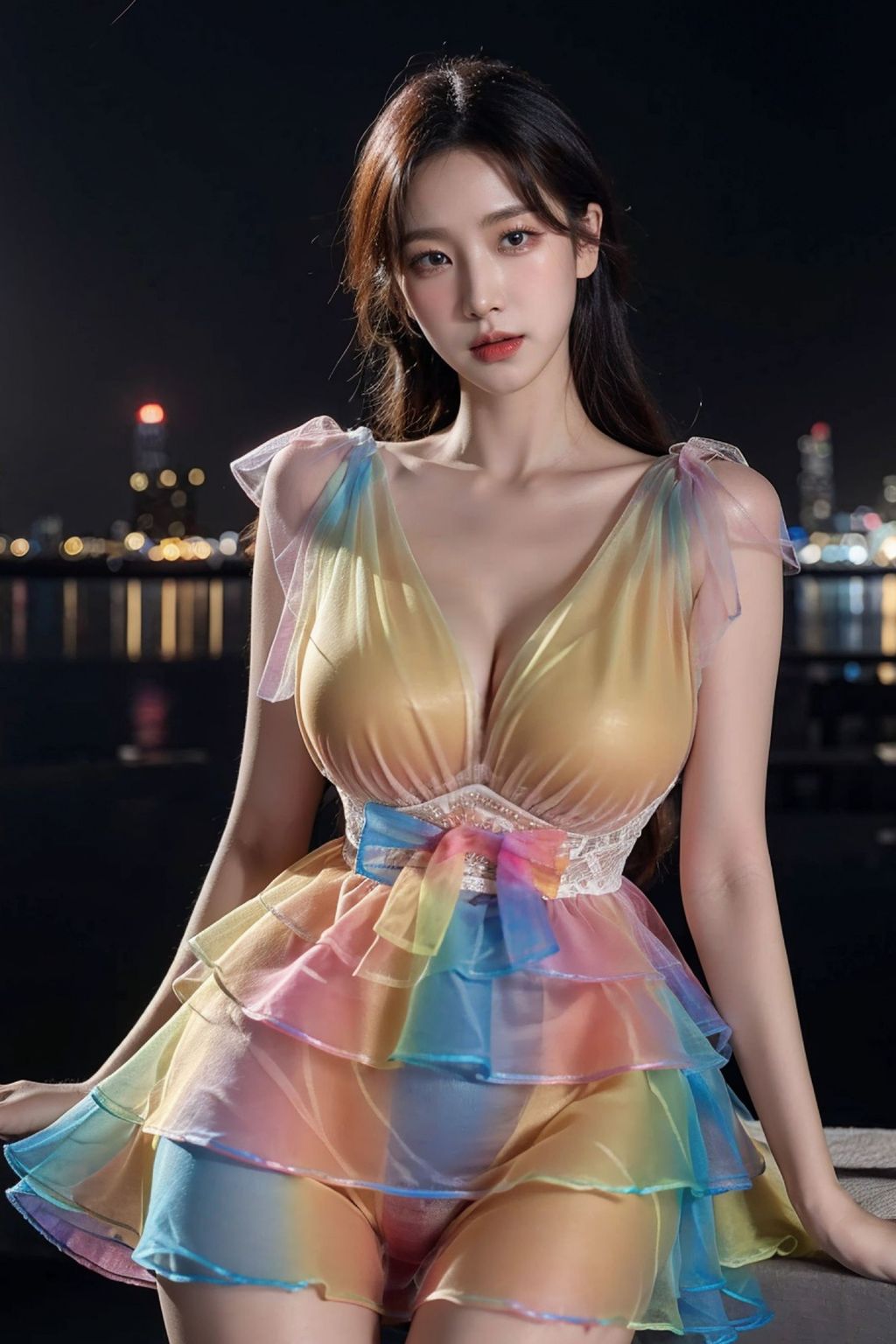 AI生成擬實畫風-彩虹服 (74 張照片)