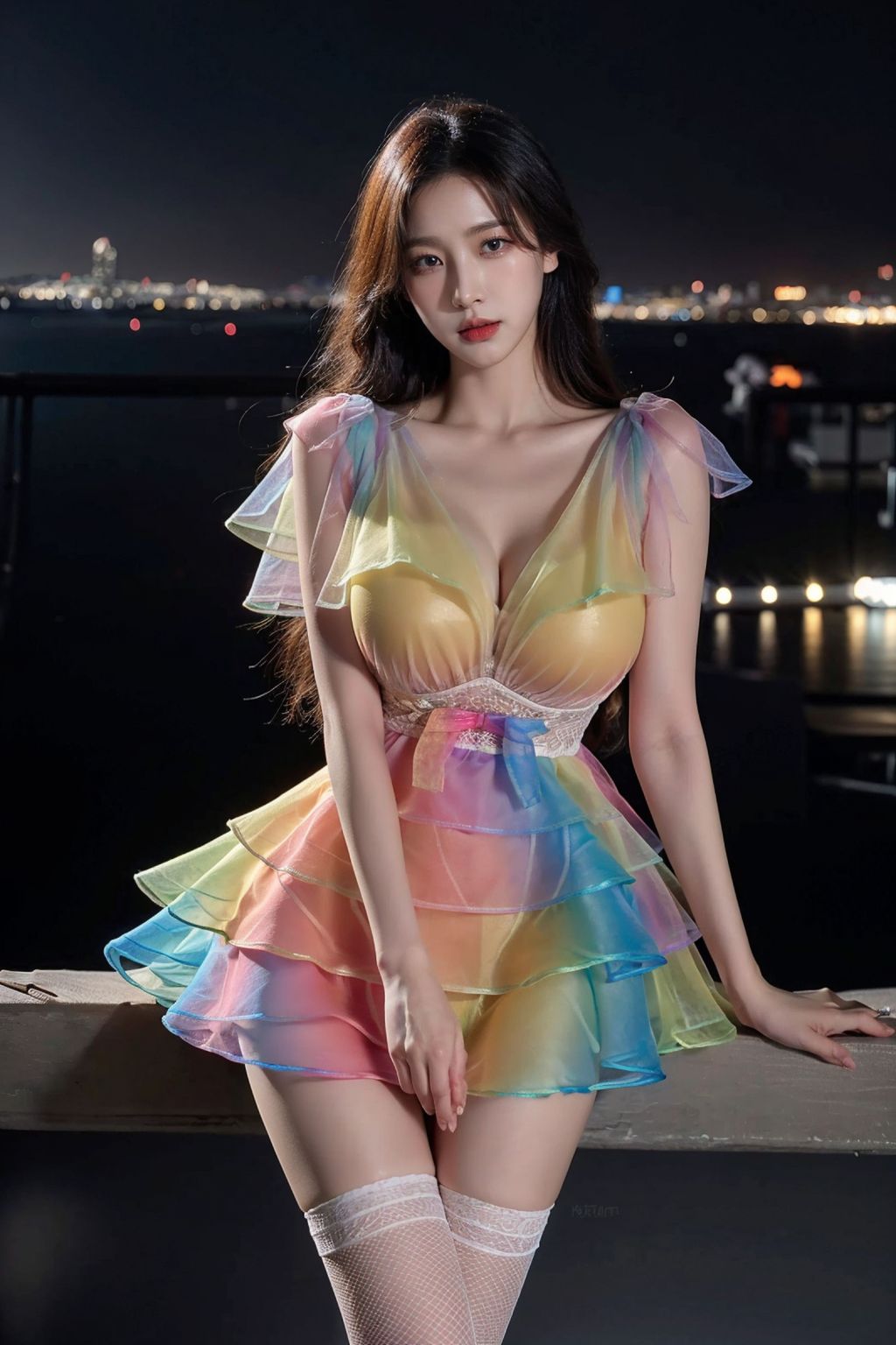 AI生成擬實畫風-彩虹服 (74 張照片)