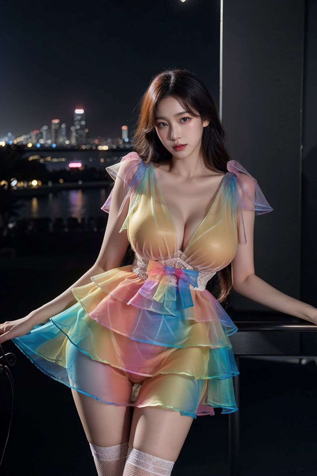 AI Sáng tạo] Phong cách vẽ chân thực - Áo khoác cầu vồng (74 ảnh)