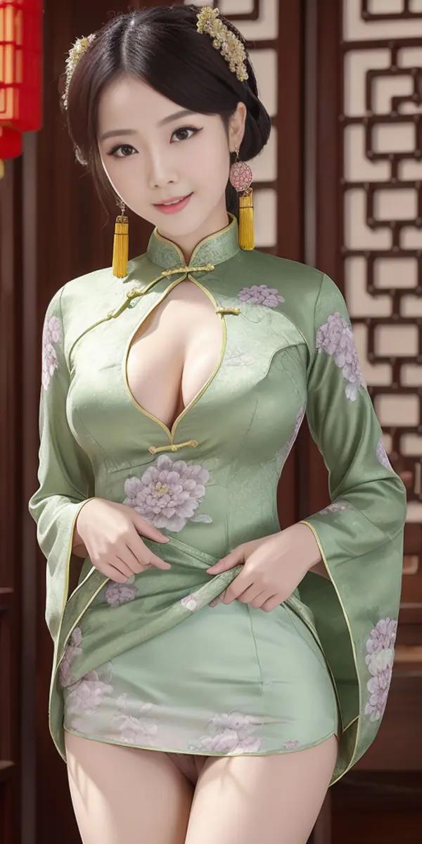 AI vẽ tranh: Áo dài cổ điển