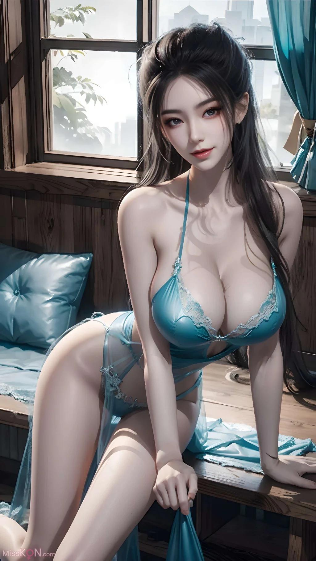 AI สร้างภาพ 焰灵姬 ชุดชั้นในสีเขียว (68 ภาพ)