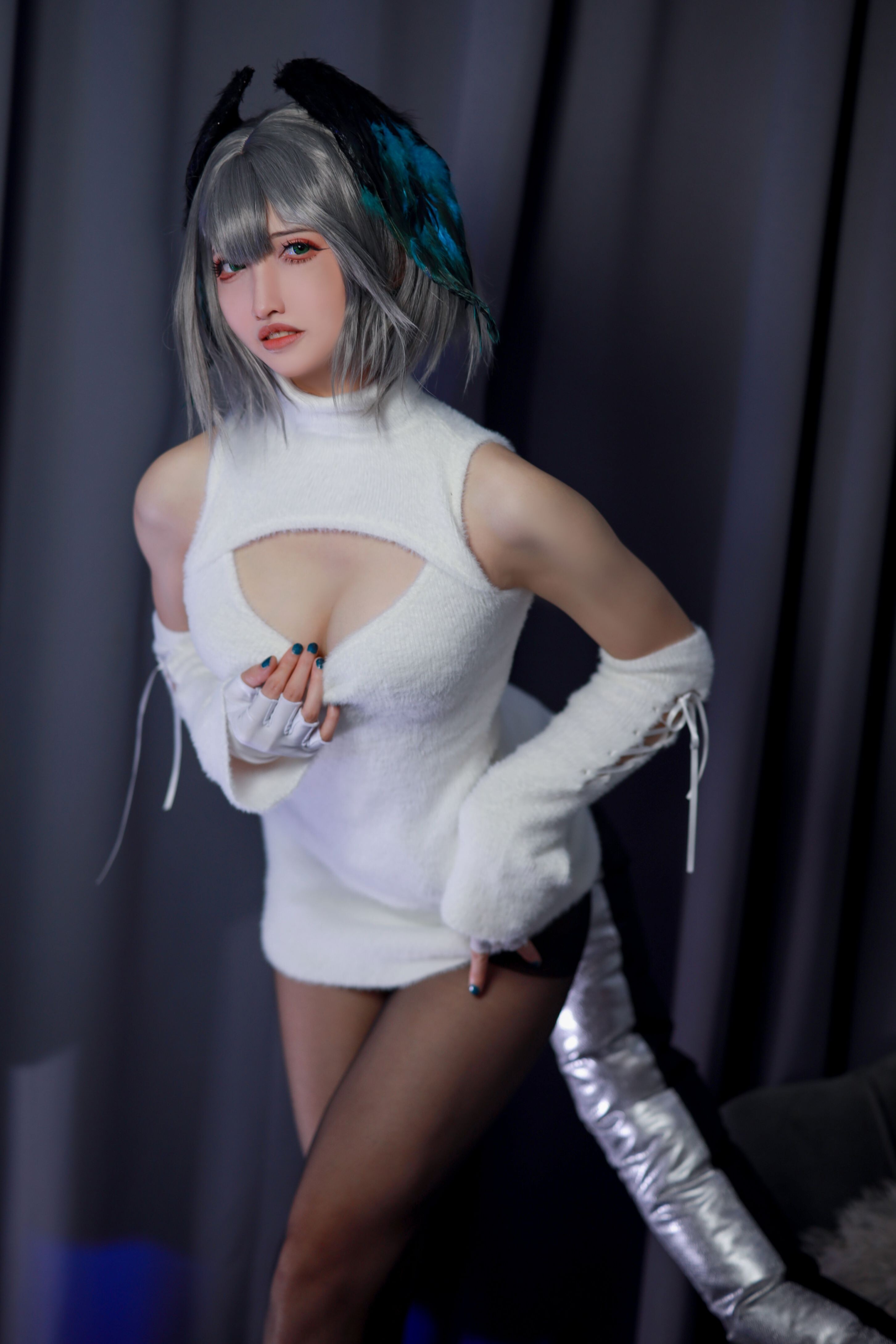 Yamaki Reina - Aknaezhol Hayah Vertical Pile Sweater 91P