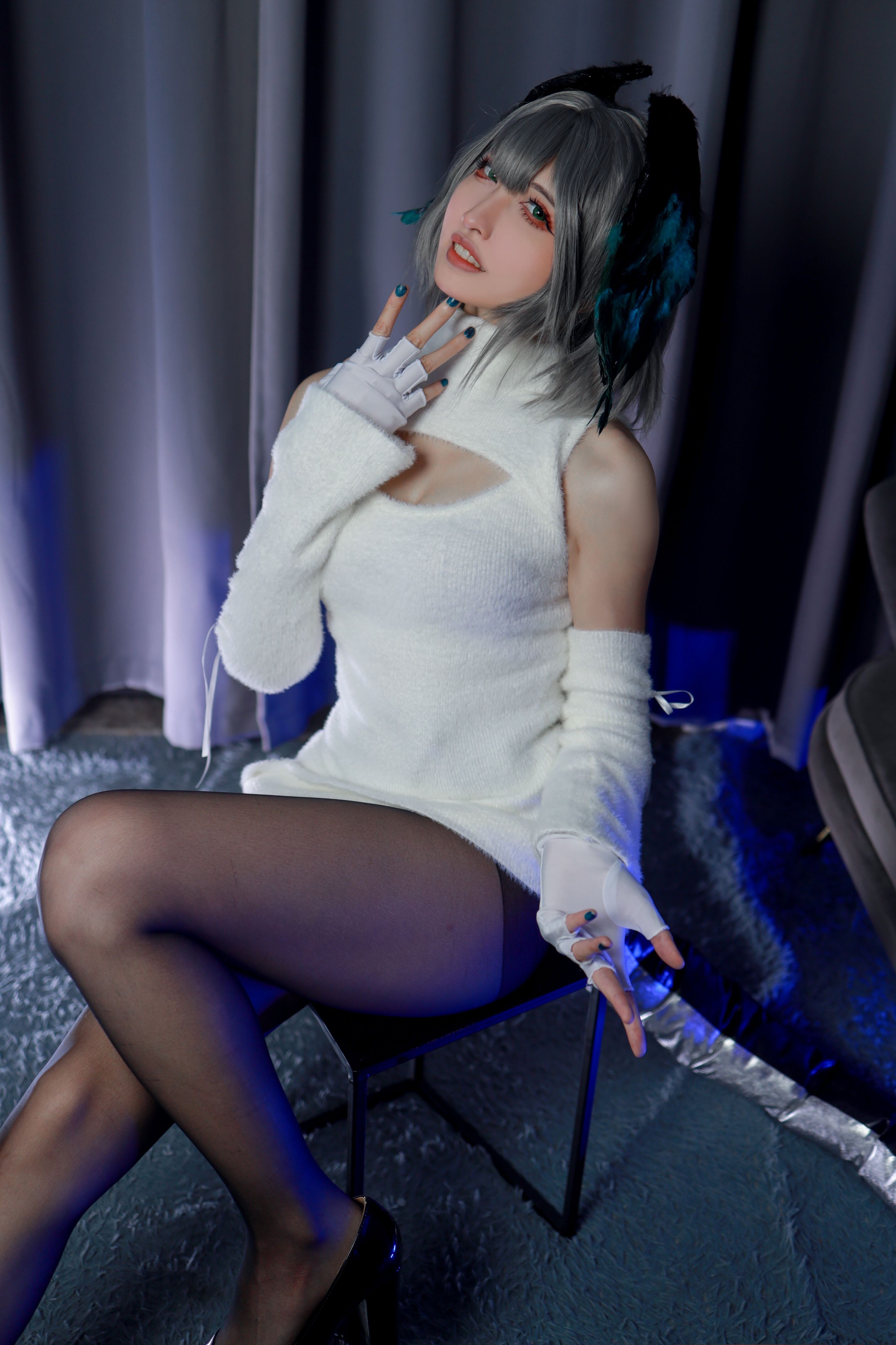 Yamaki Reina - Aknaezhol Hayah Vertical Pile Sweater 91P