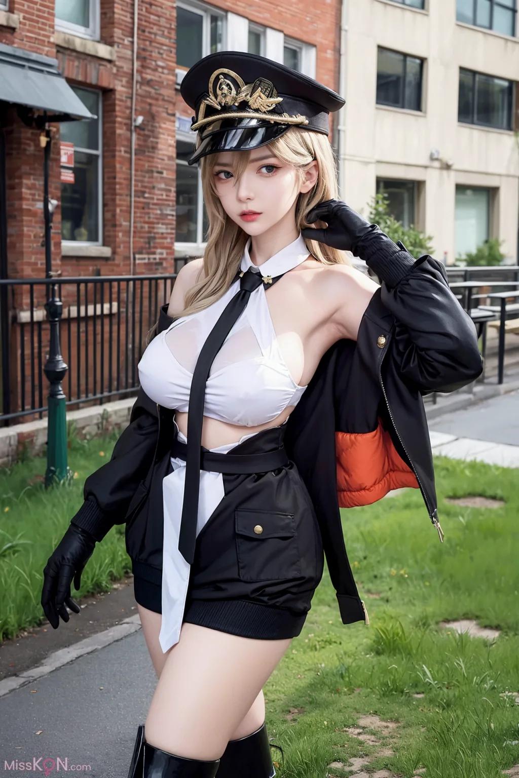 AI สร้าง] AI หญิงสาวในเครื่องแบบทหาร ภาพชุด (54 ภาพ)