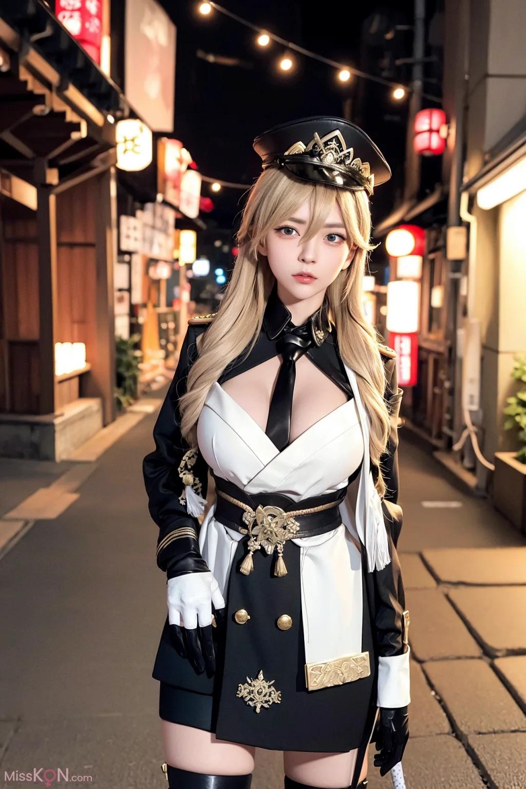 AI สร้าง] AI หญิงสาวในเครื่องแบบทหาร ภาพชุด (54 ภาพ)