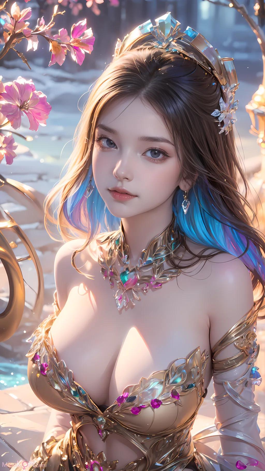 인공지능 생성 朱竹清 (77장 사진)