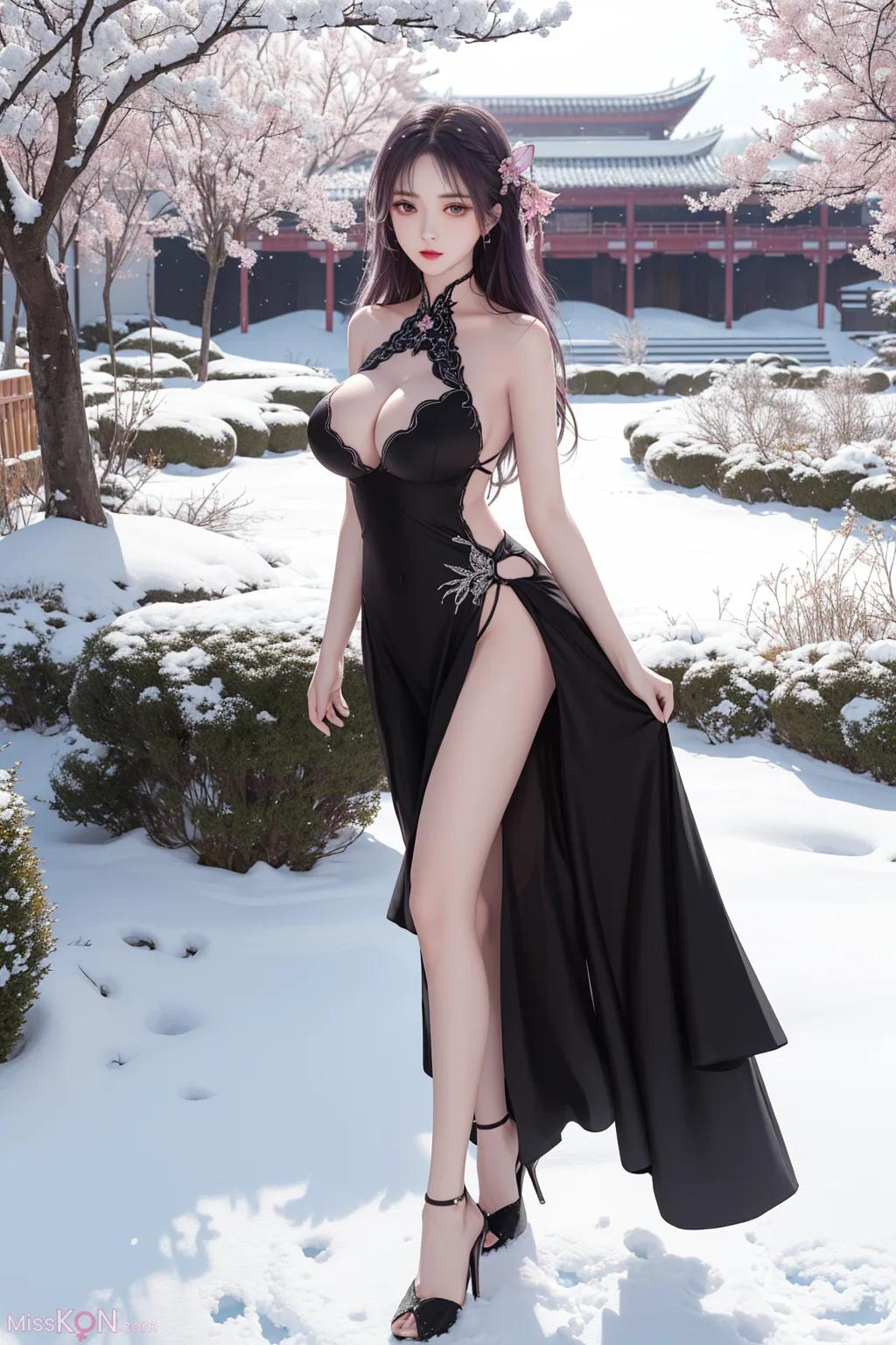 AI Generated Purple-Robe Sister (49 photos)