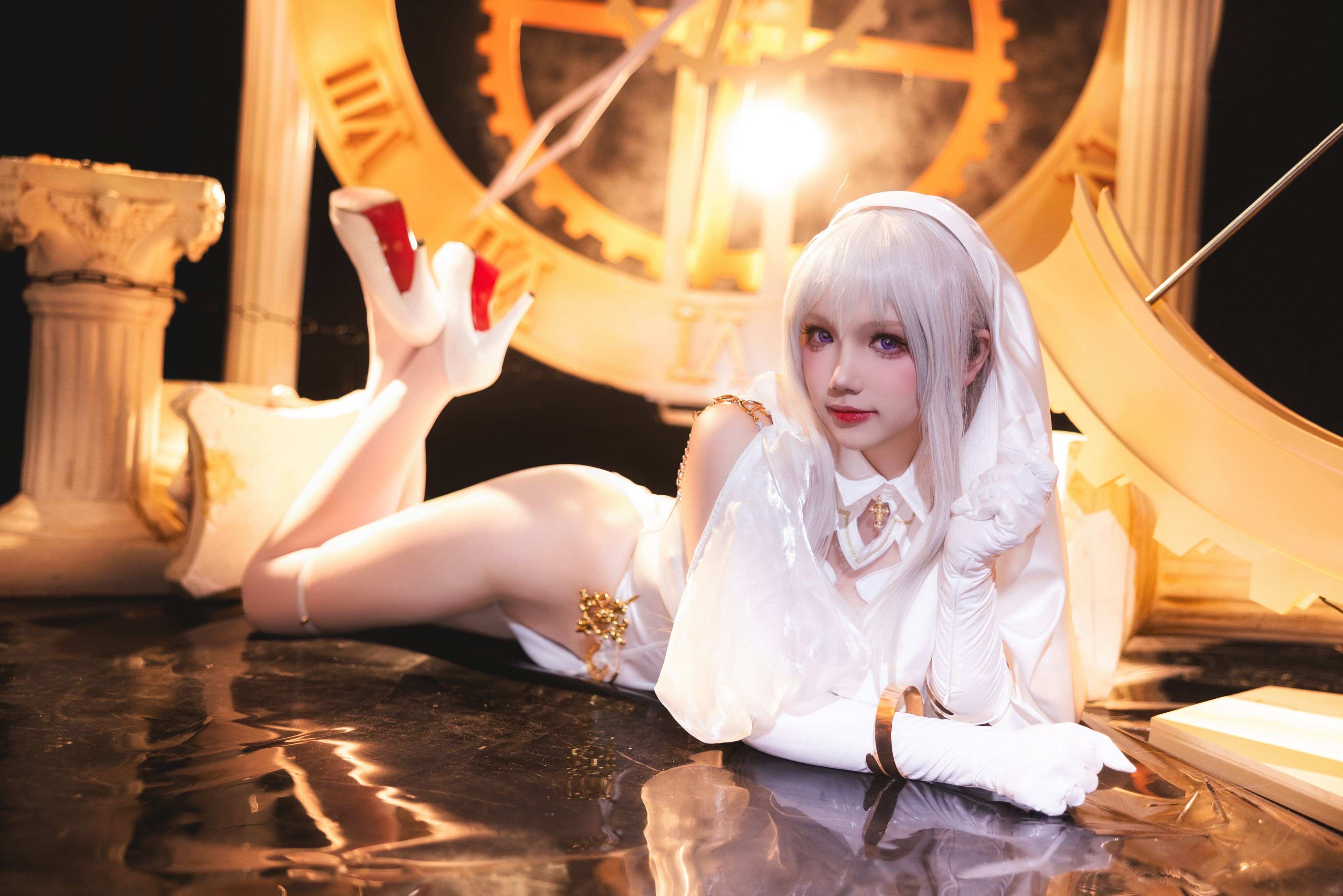 Snowy Clear Astra - Holy Angel Nun