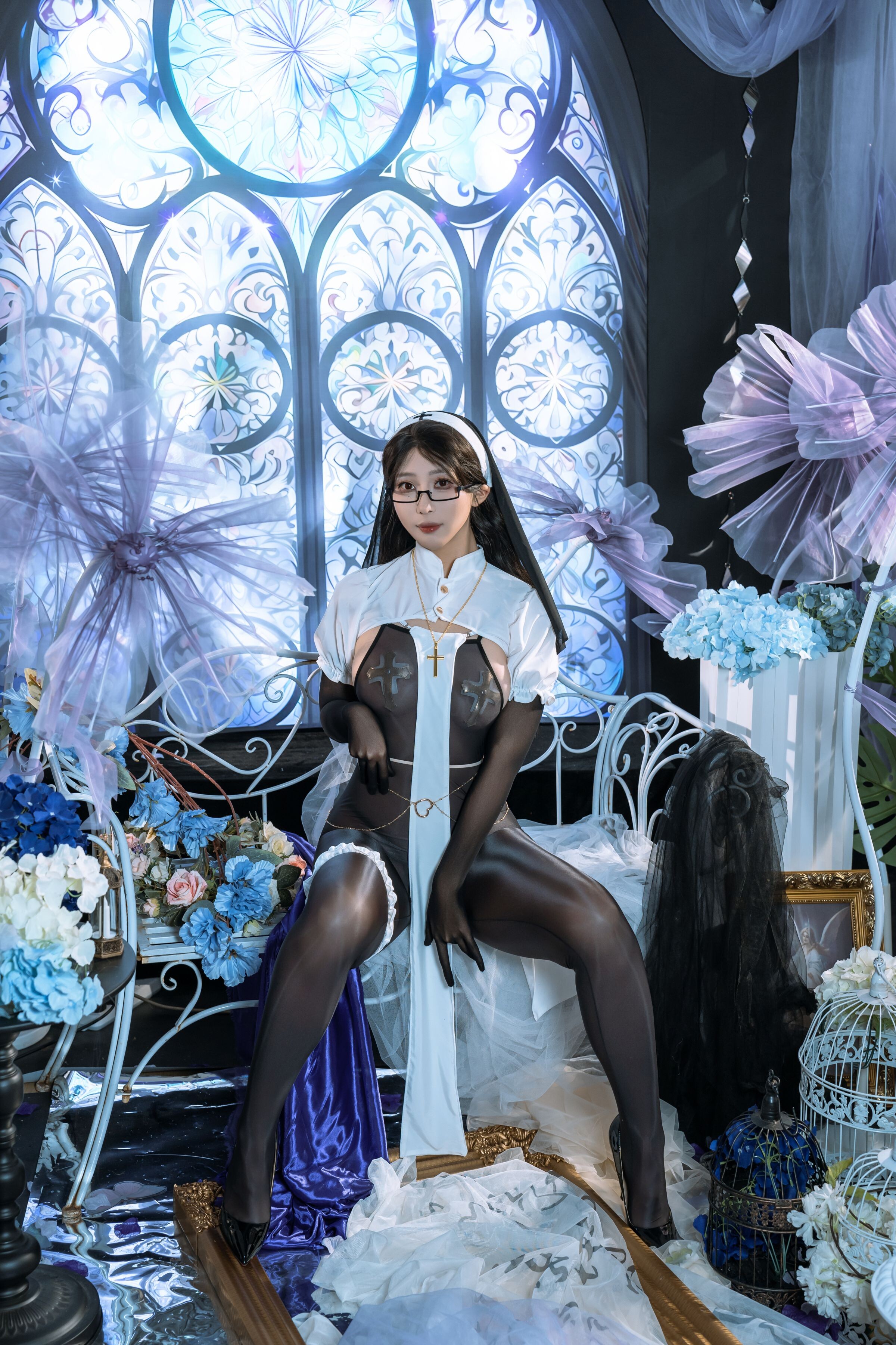 雲溪溪 - 奶桃桃 沉陷 修女 90P1V