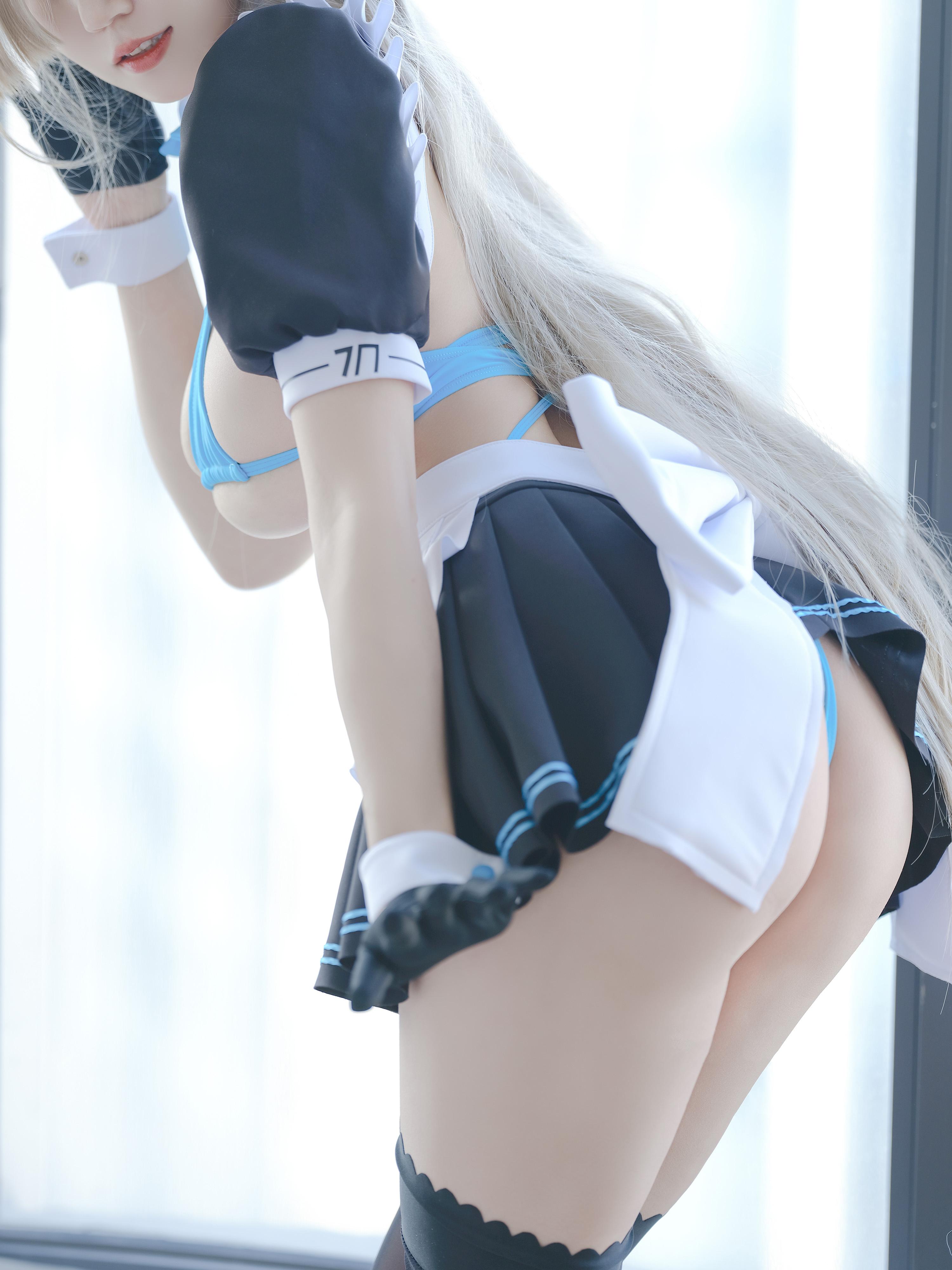 小倉千代 -  蔚藍檔案 之濑明日奈  女僕 โคะกุระ ชิโยะ - 蔚藍ไฟล์  ของเสะ อาซึนะ  นางเลี้ยง