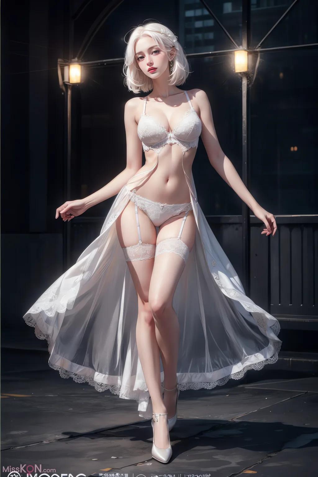 เอไอ สร้างภาพ สาวผมขาว (48 ภาพ)