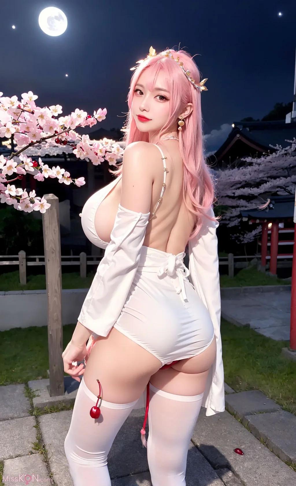 AI生成 桜の女の子 (77枚の写真)
