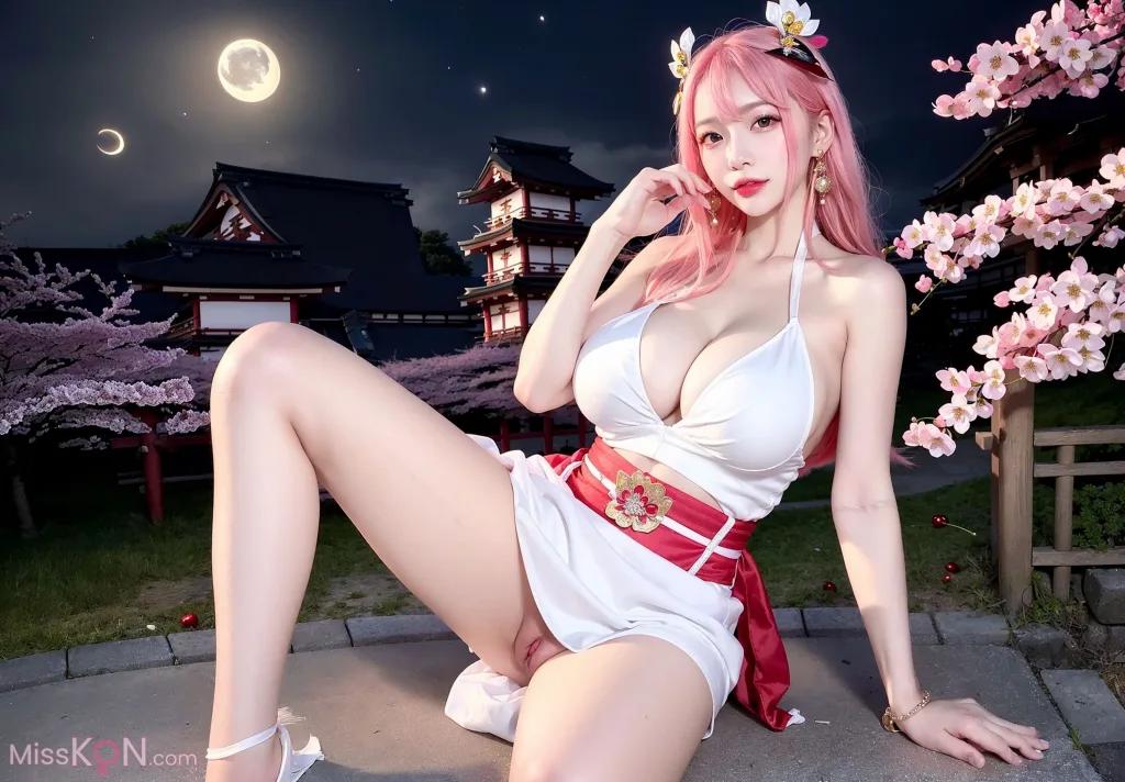 AI生成 桜の女の子 (77枚の写真)
