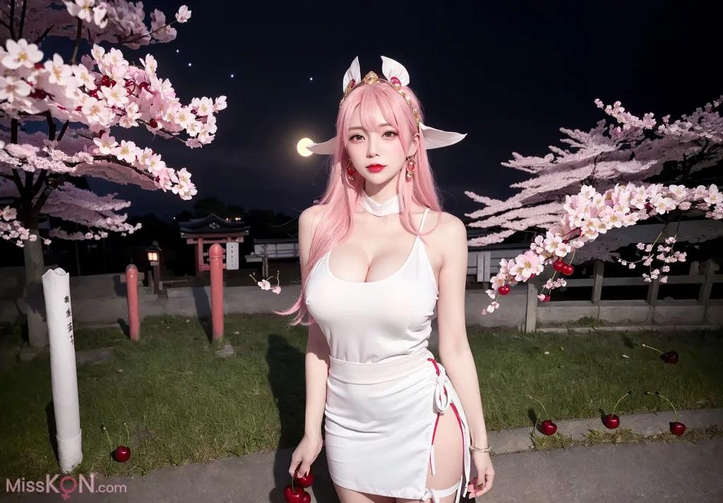 AI生成 桜の女の子 (77枚の写真)