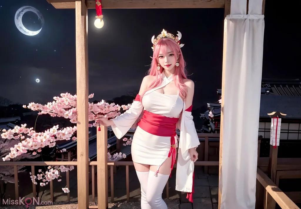AI-Generated Cherry Blossom Girl (77 photos)